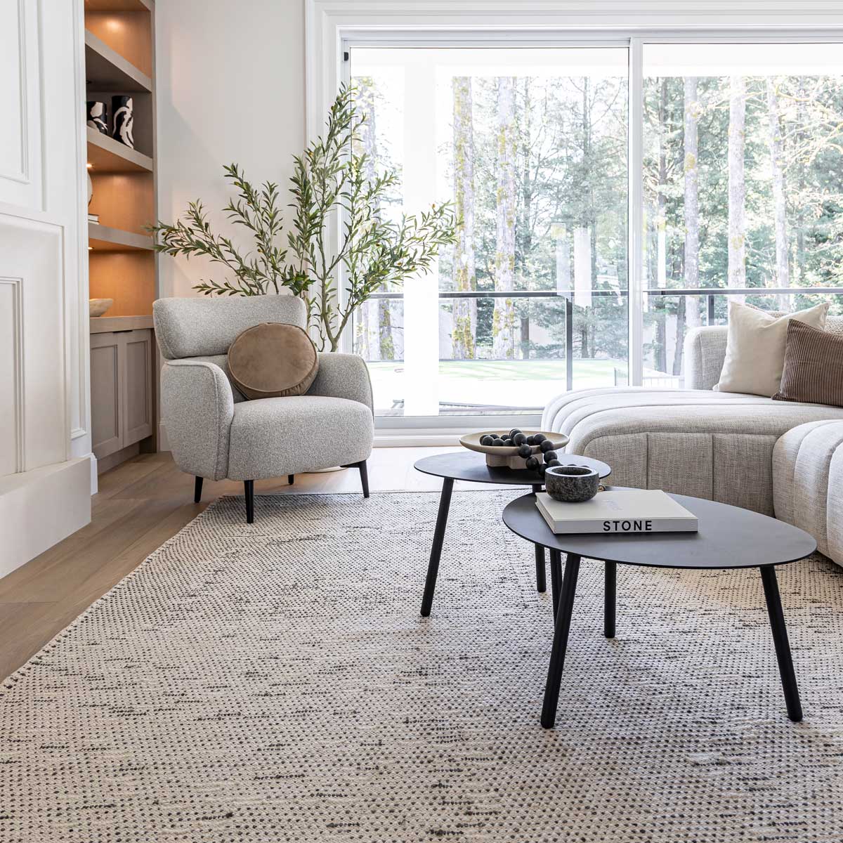 Malibu Coffee Table Set of 2 - Black