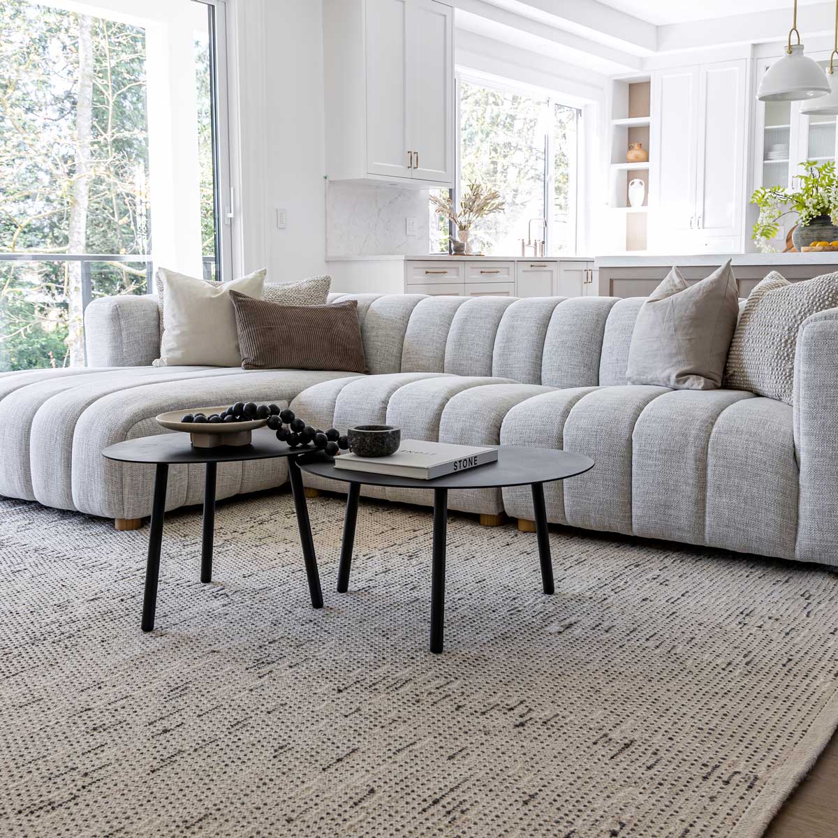 Malibu Coffee Table Set of 2 - Black