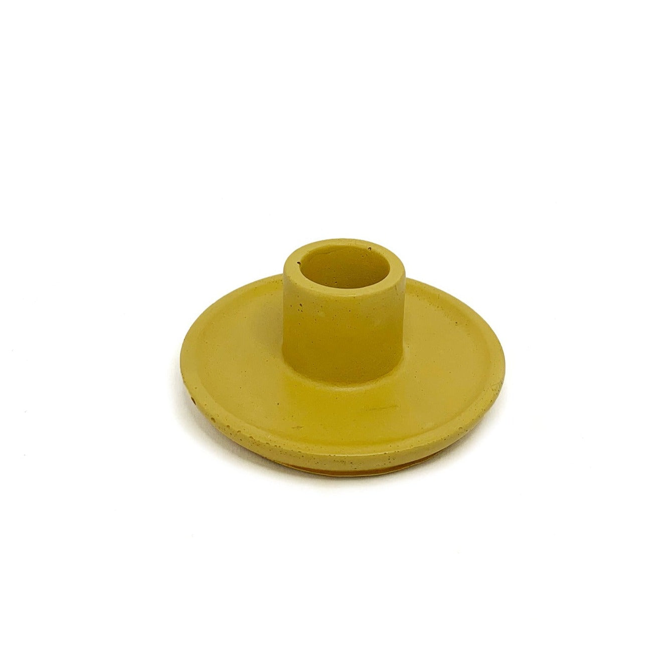 Mesa Taper Candlestick Holder - Canary