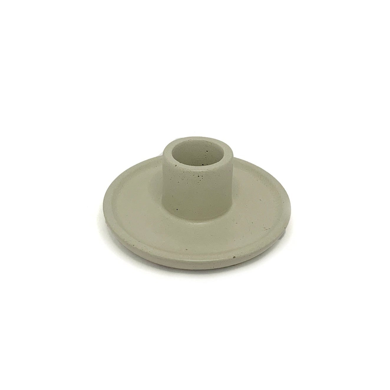 Mesa Taper Candlestick Holder - Stone
