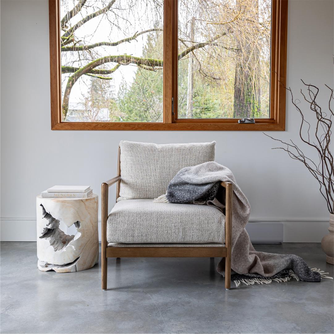 Natura Opus Accent Table - 18" - Ivory