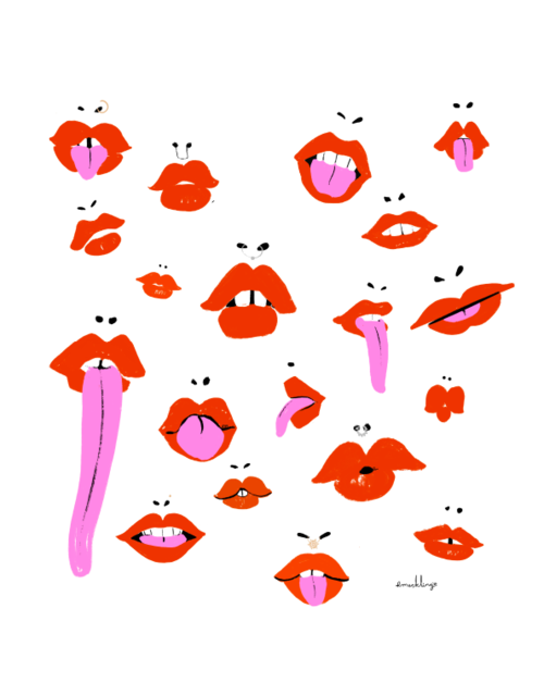 "Hot Lips" Print - Rachael Meckling