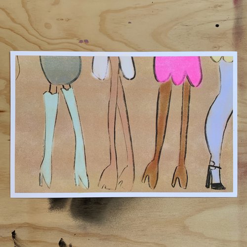 "Fashion Stems" Risograph - Rachael Meckling