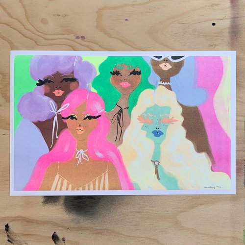 "Mural Dolls" Print - Rachael Meckling