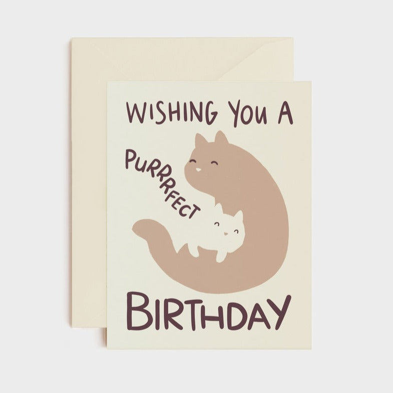 Wishing you a Purrrfect, Birthday Card