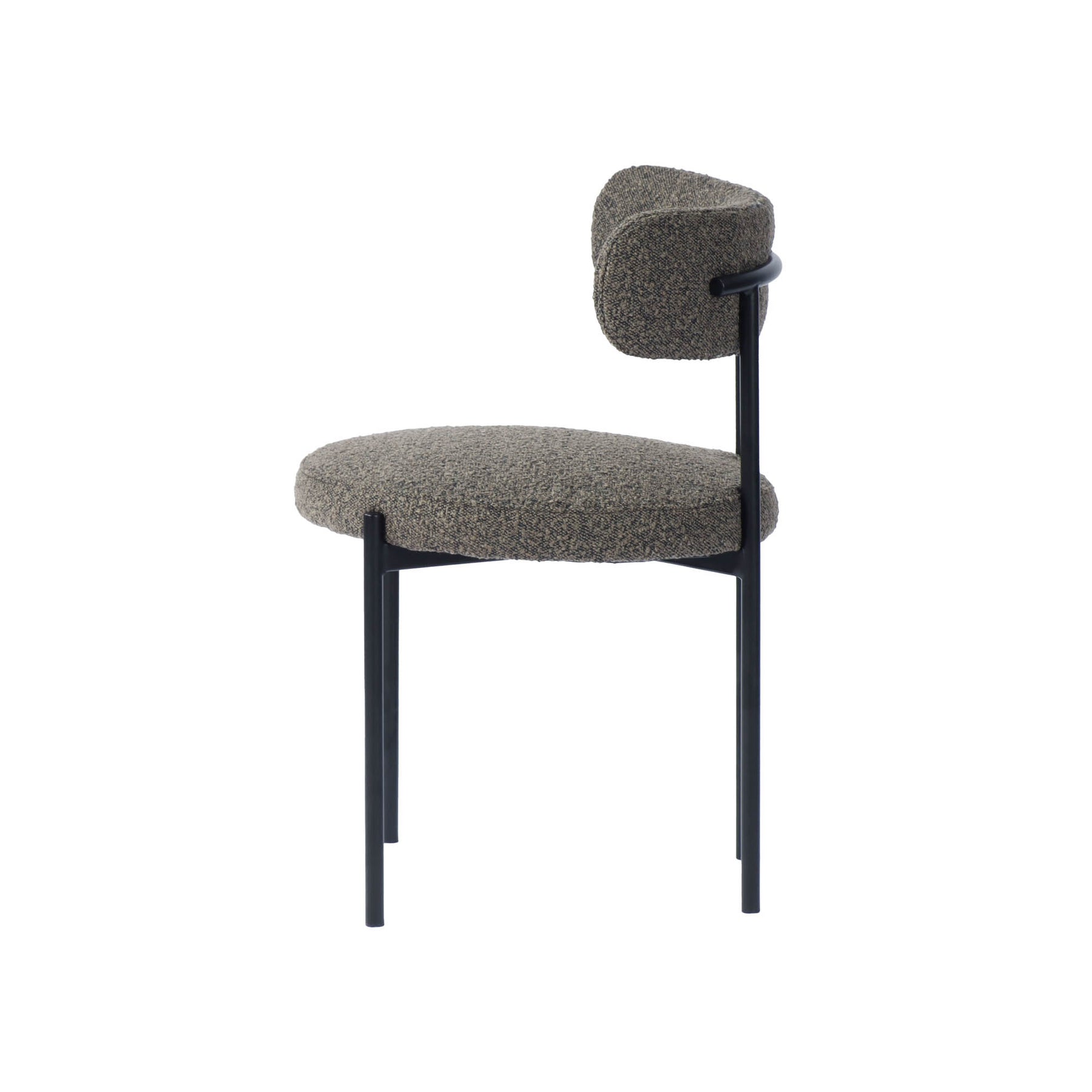 Cleo Dining Chair | Brown Boucle