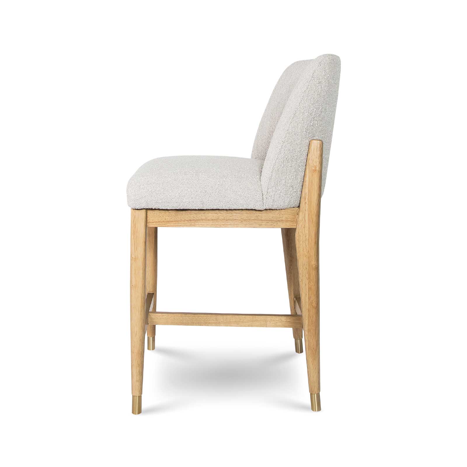 Fawcett Counter Stool - Taupe Boucle - Blonde