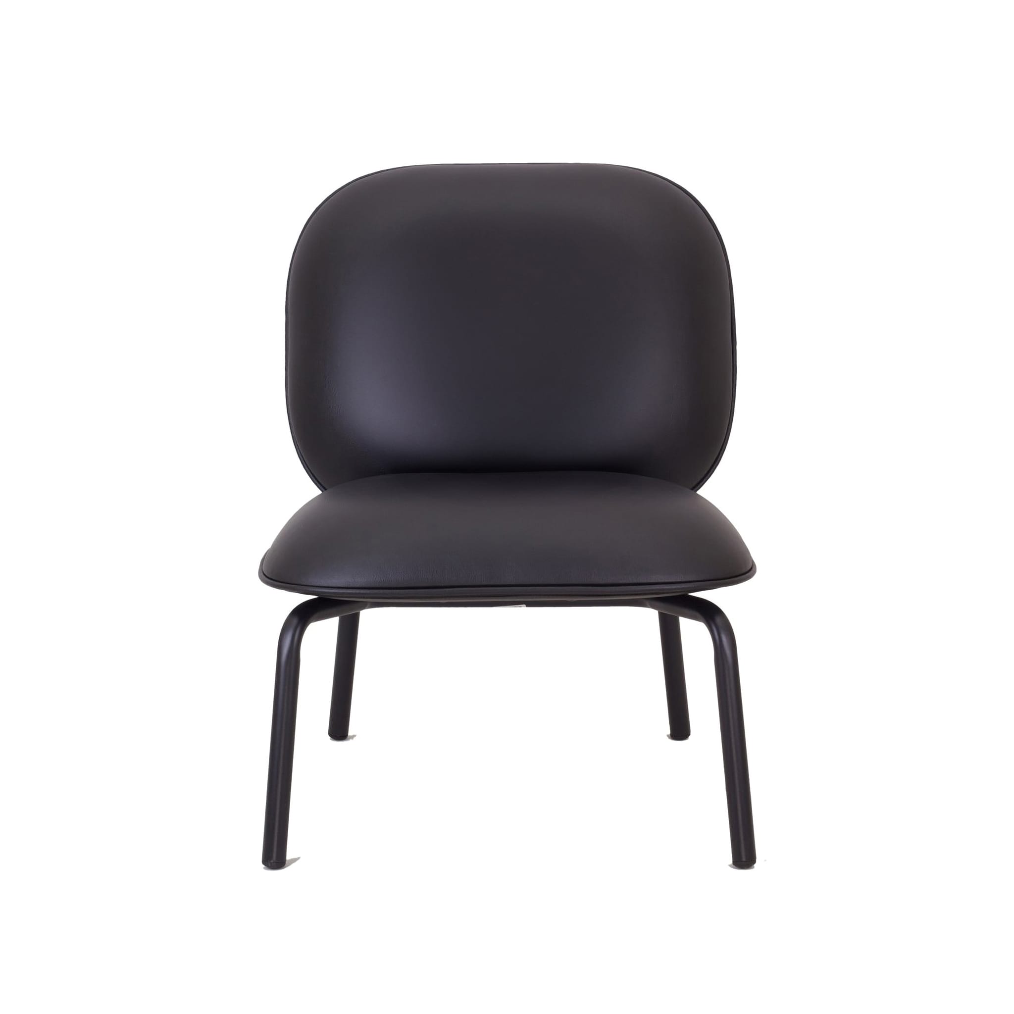 Tasca Lounge Chair & Ottoman<br> Eco Leather Fabric<br> Indoor Use