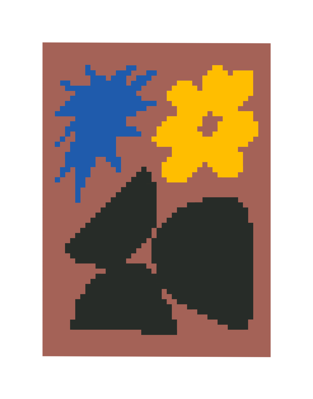 Dark Cactus Art Print | Jae Polgar