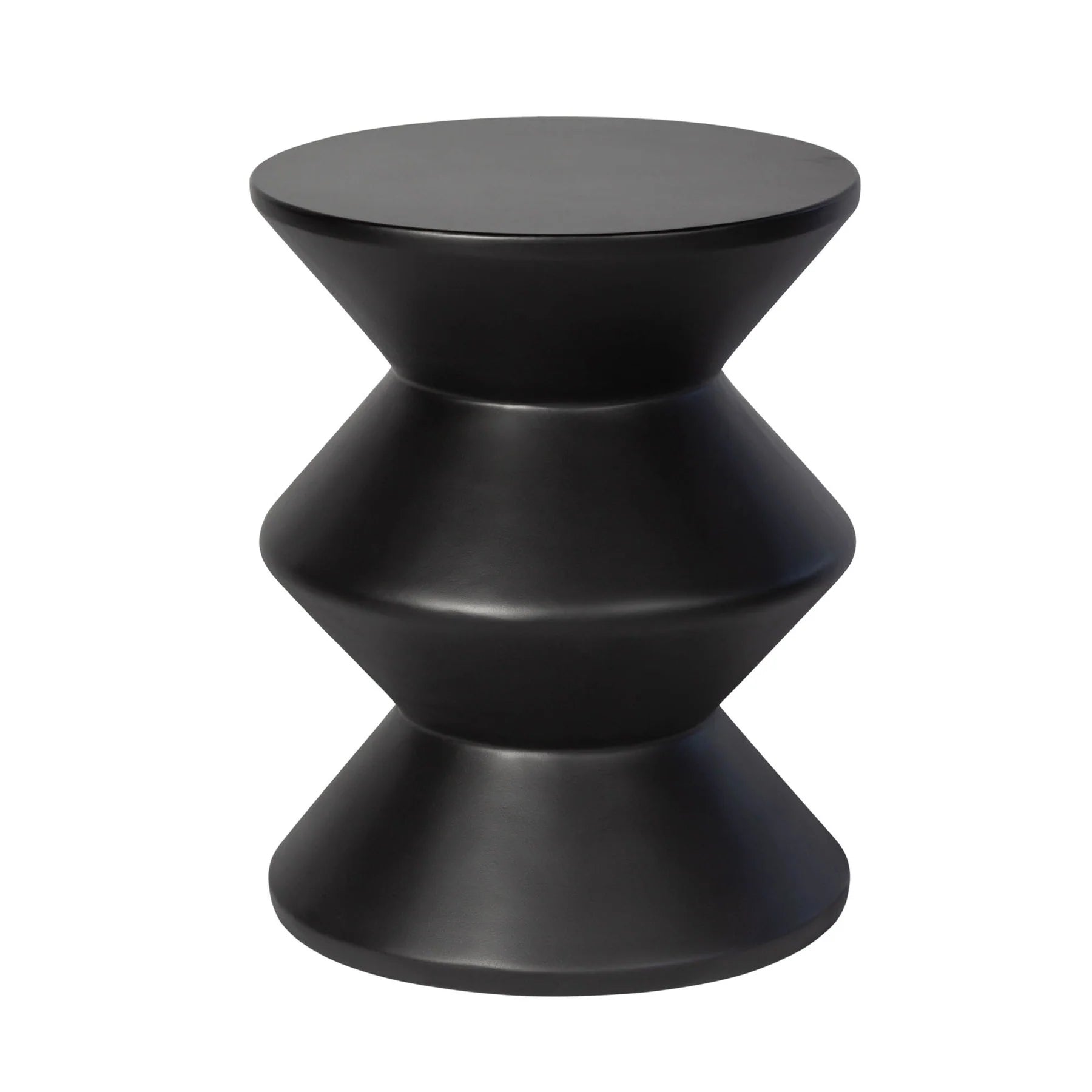 Concrete Inverted Black Side Table