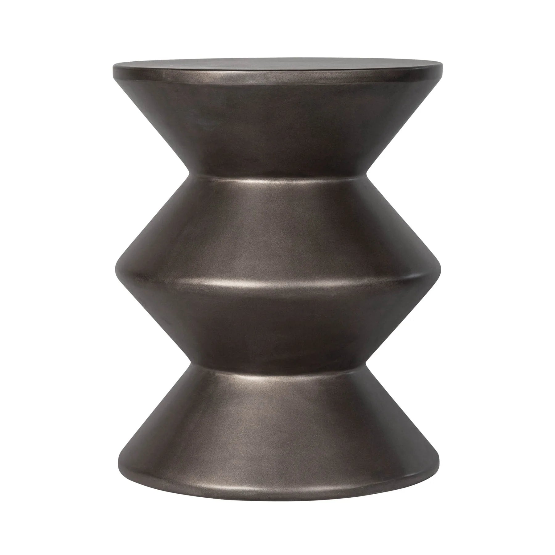 Concrete Inverted Side Table | Bronze