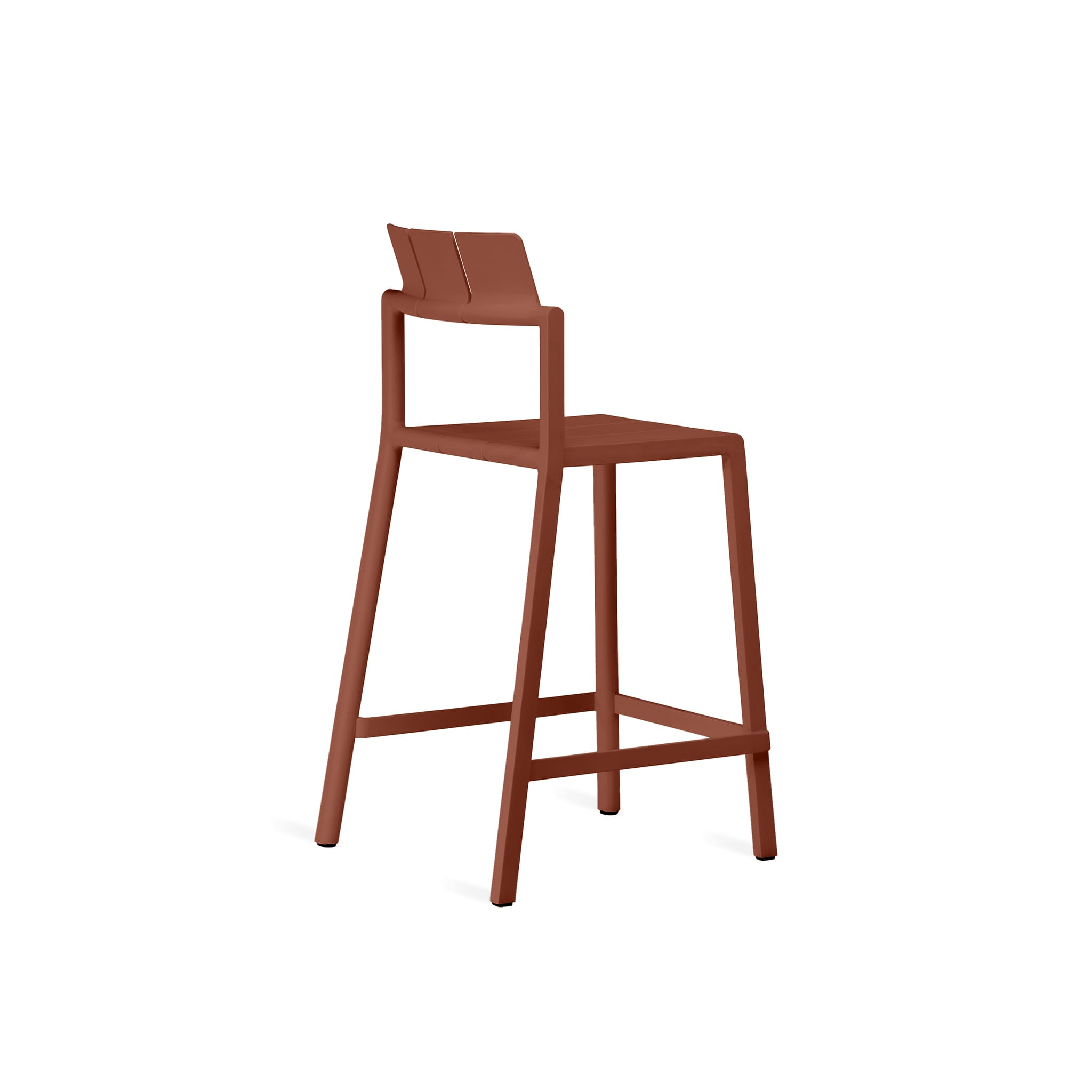 Yard counter stool by TOOU Design, blending retro-inspired aesthetics with practical functionality.