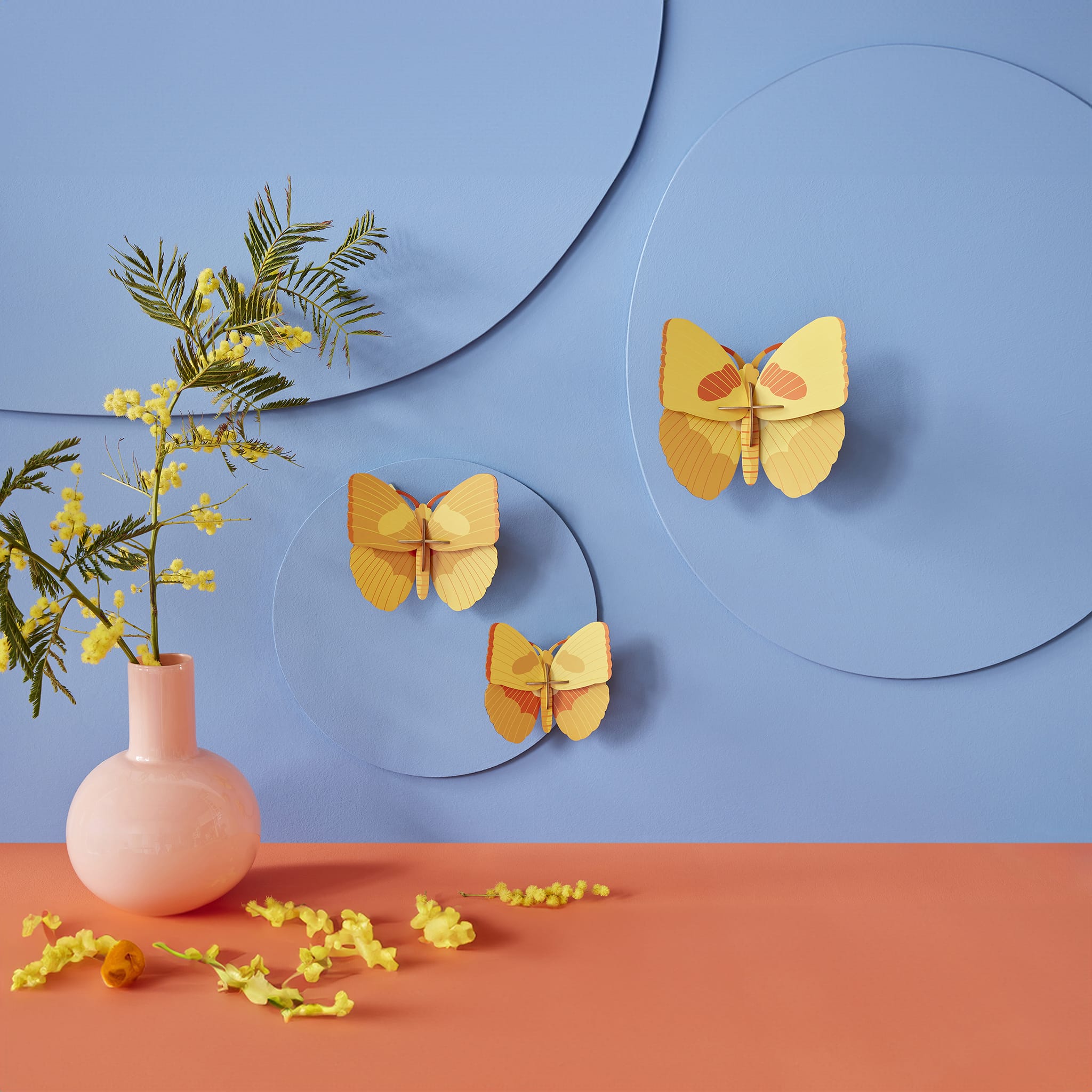 Yellow Butterflies<br> Set of 3