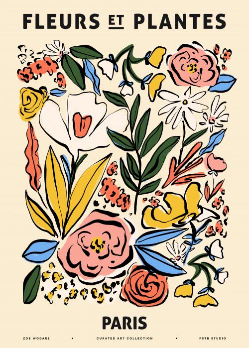 Fleurs et Plantes - Paris by Zoe Wodarz Print