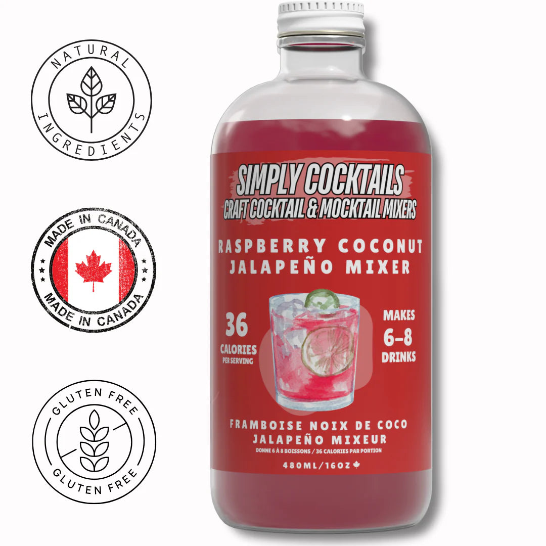 Raspberry, Coconut + Jalapeno Mixer