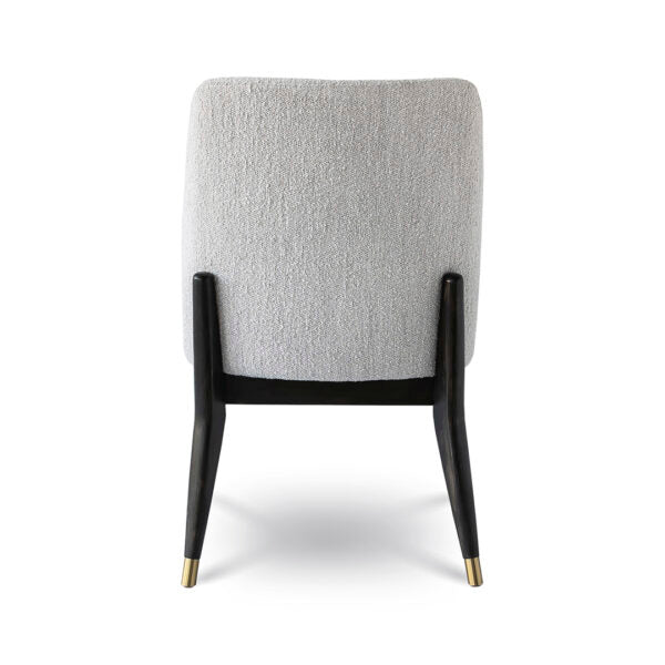 Fawcett Dining Chair- Taupe Boucle w/ Black Base