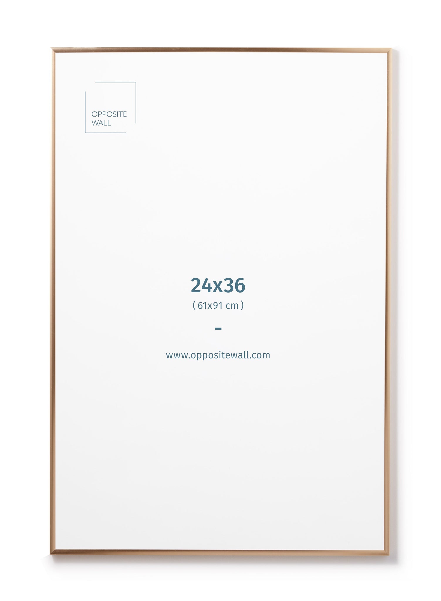 Gold Metal Frame, 24x36 in | 61x91 cm