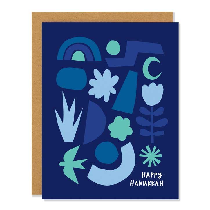 Abstract Hanukkah Card