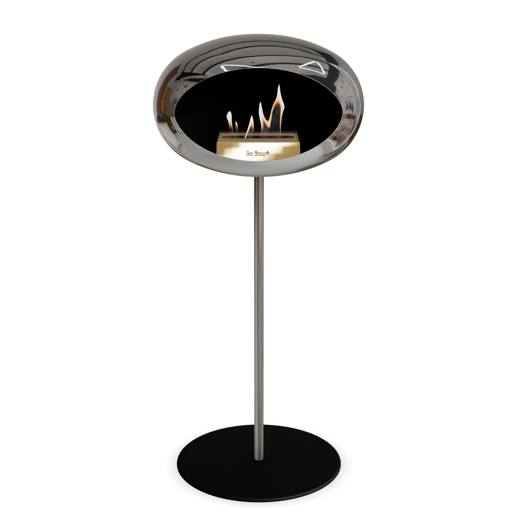 Le Feu Steel High Dome <br>Chromed Silver
