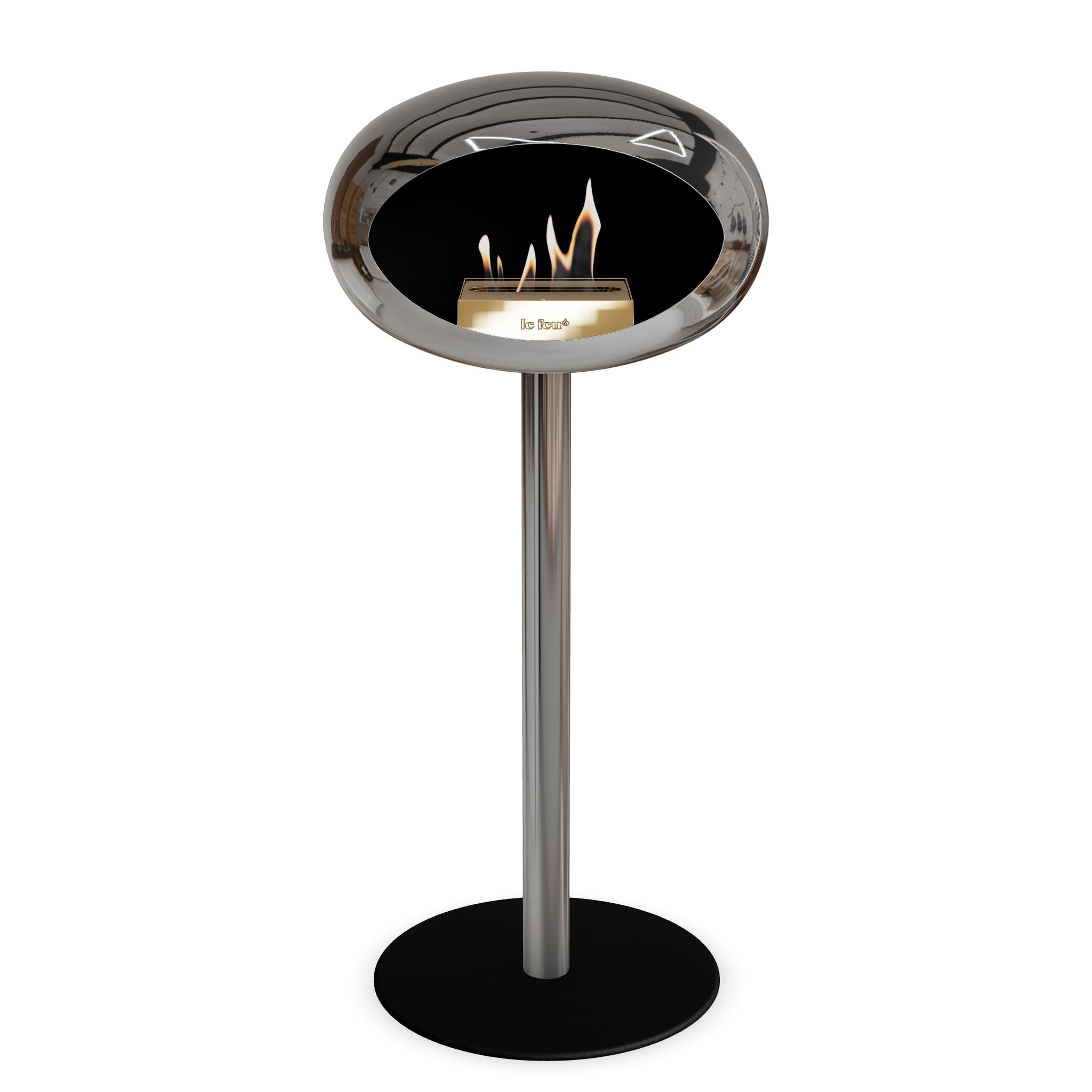 Le Feu Steel High Dome <br>Chromed Silver