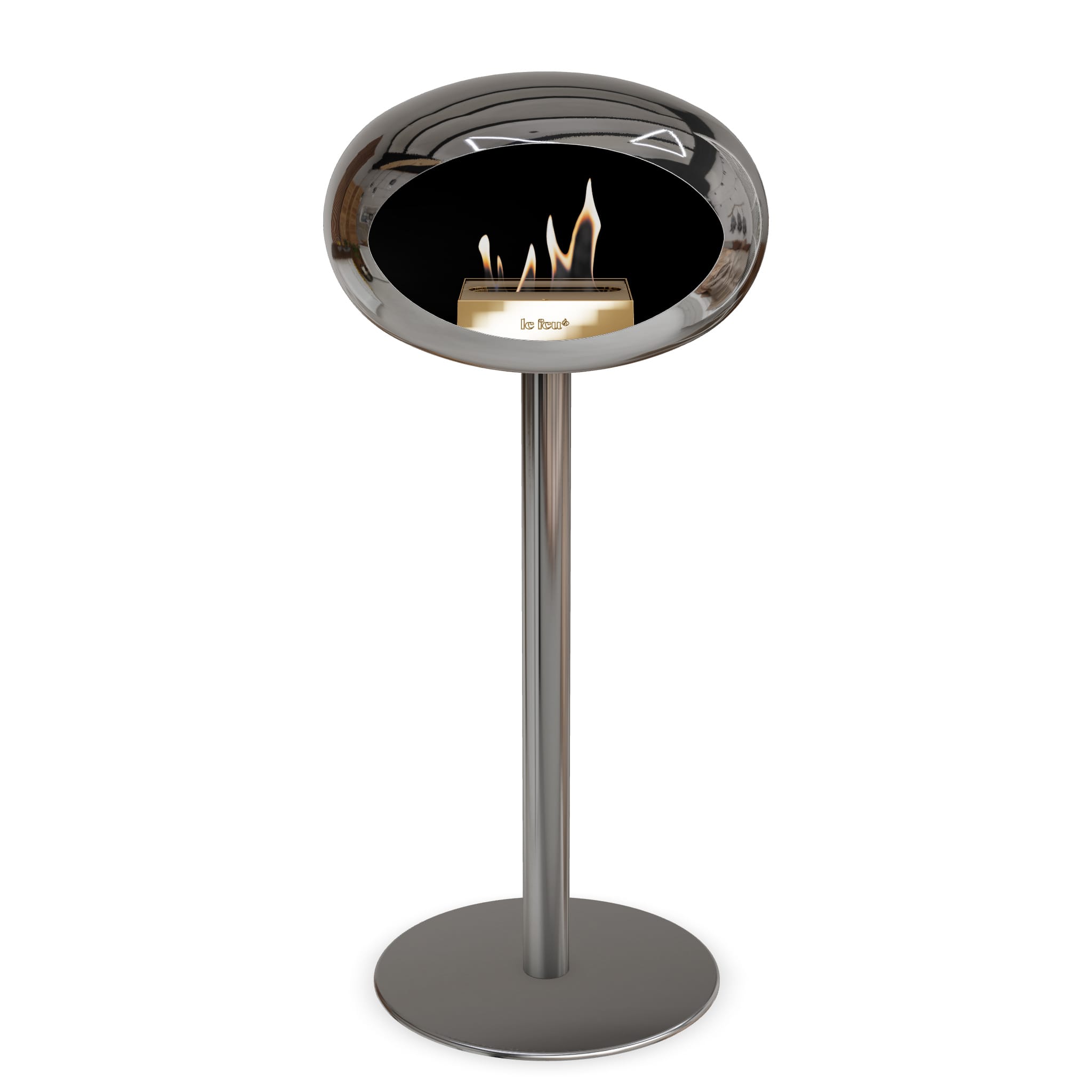 Le Feu Steel High Dome <br>Chromed Silver