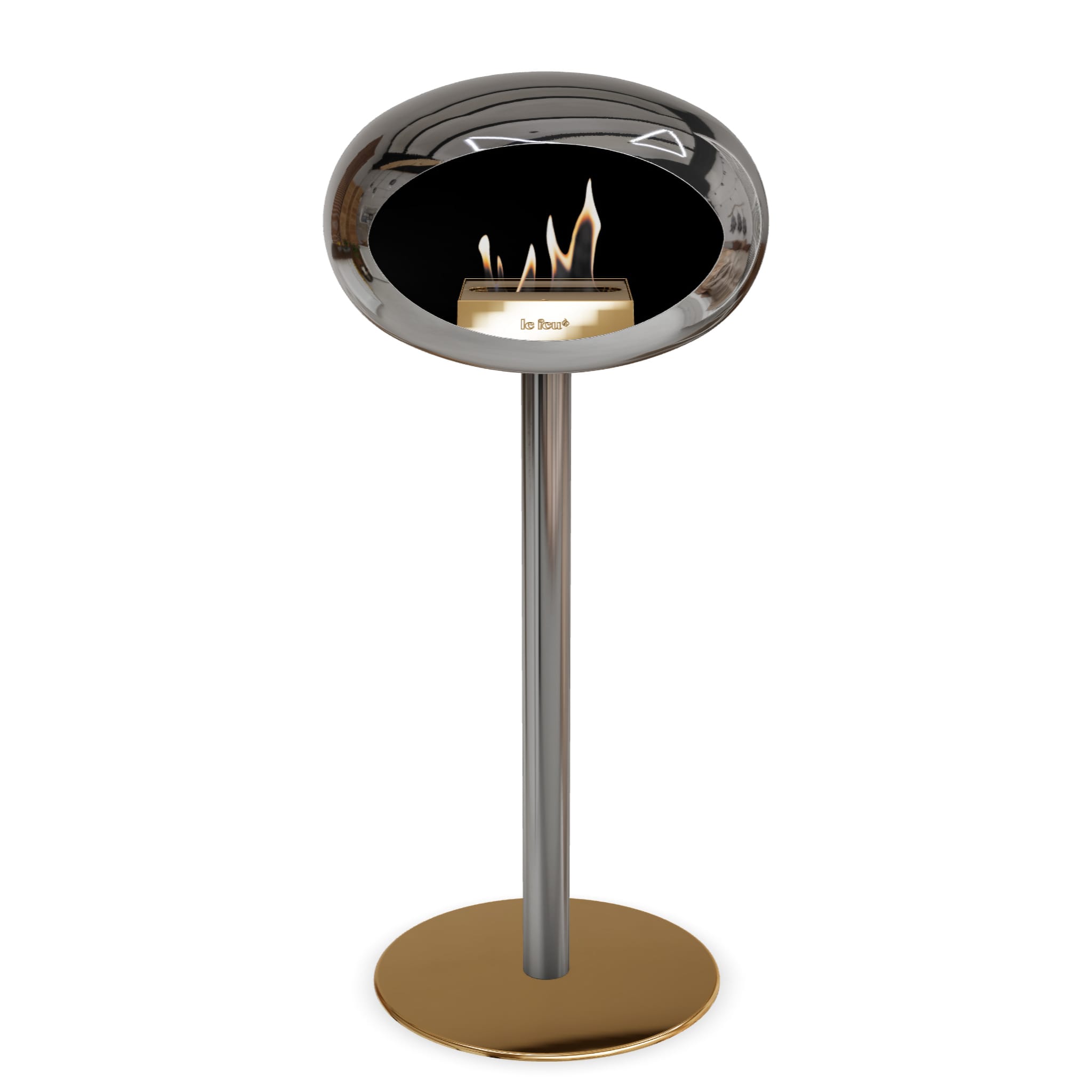 Le Feu Steel High Dome <br>Chromed Silver