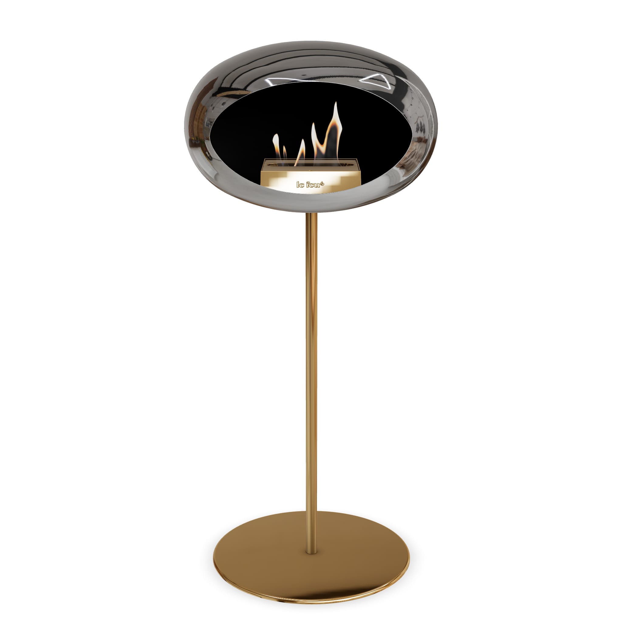 Le Feu Steel High Dome <br>Chromed Silver