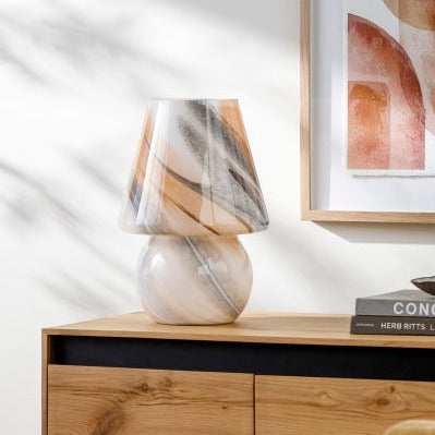 Lefkada Table Lamp | Brown Marble