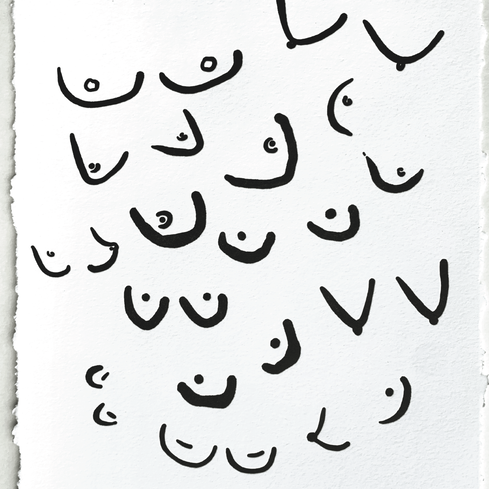 "Tits Without Bras" Print - Rachael Meckling