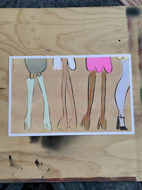 "Fashion Stems" Risograph - Rachael Meckling