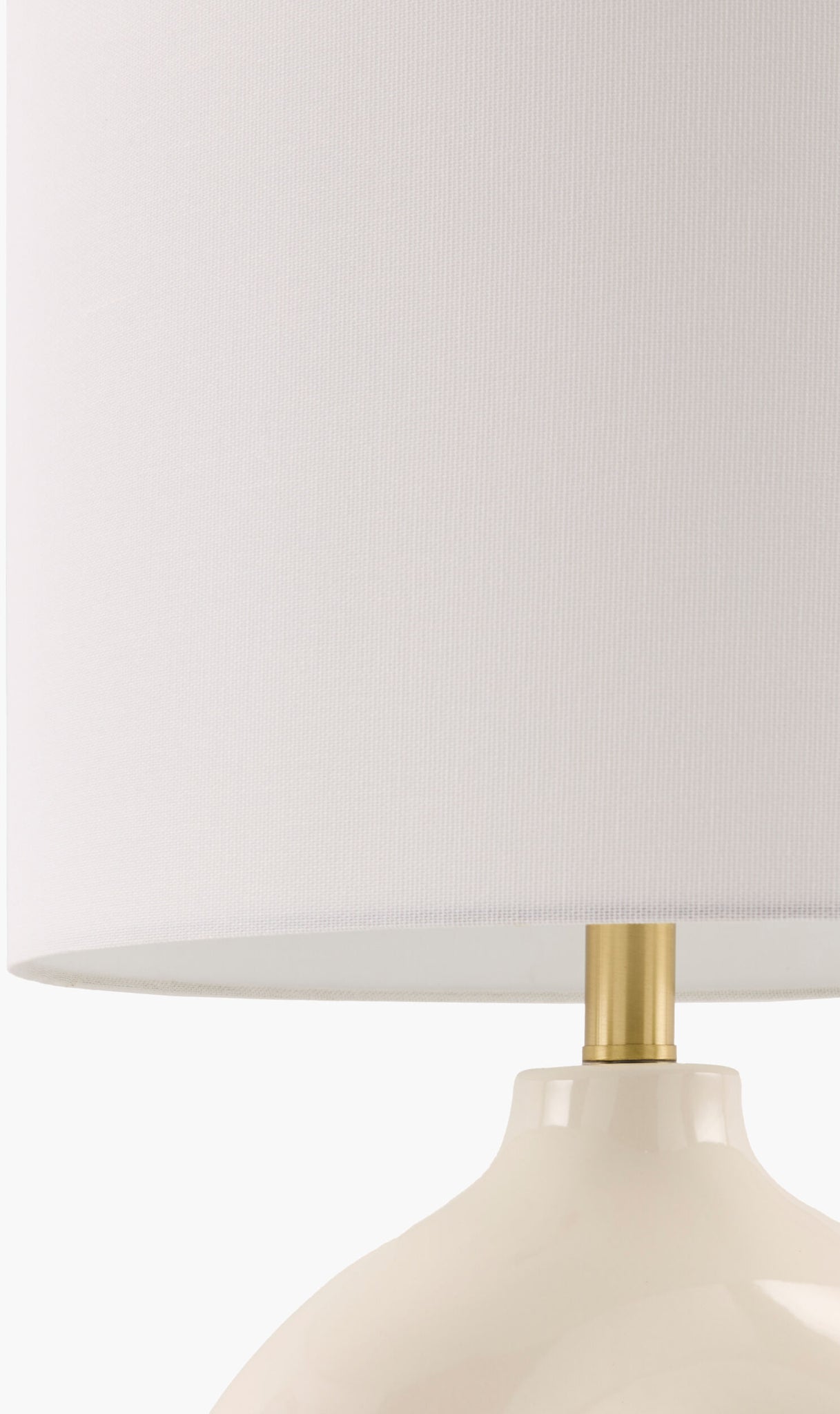 White Solara Table Lamp | Circle