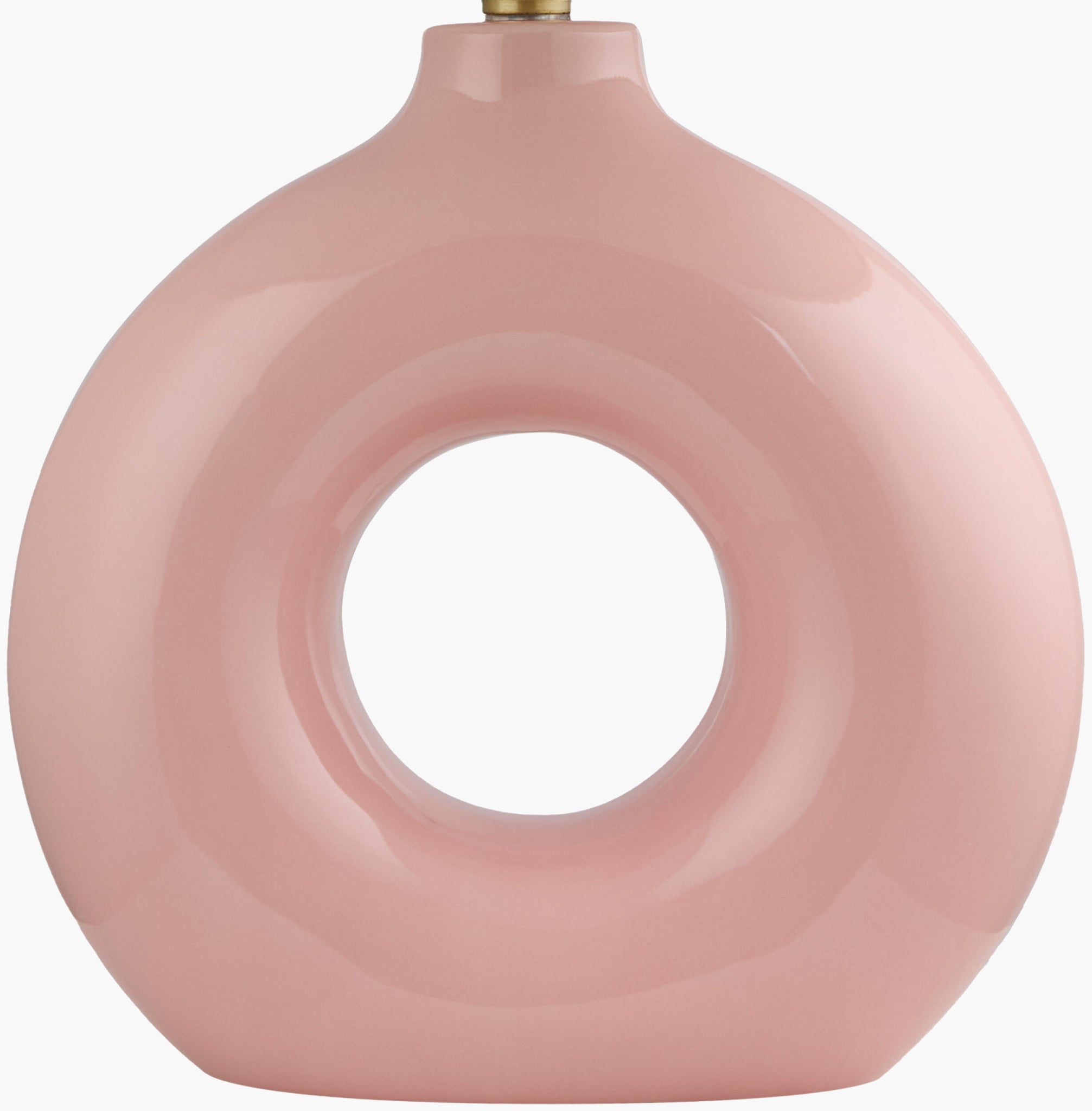 Pink Solara Table Lamp | Circle with Accordion Shade