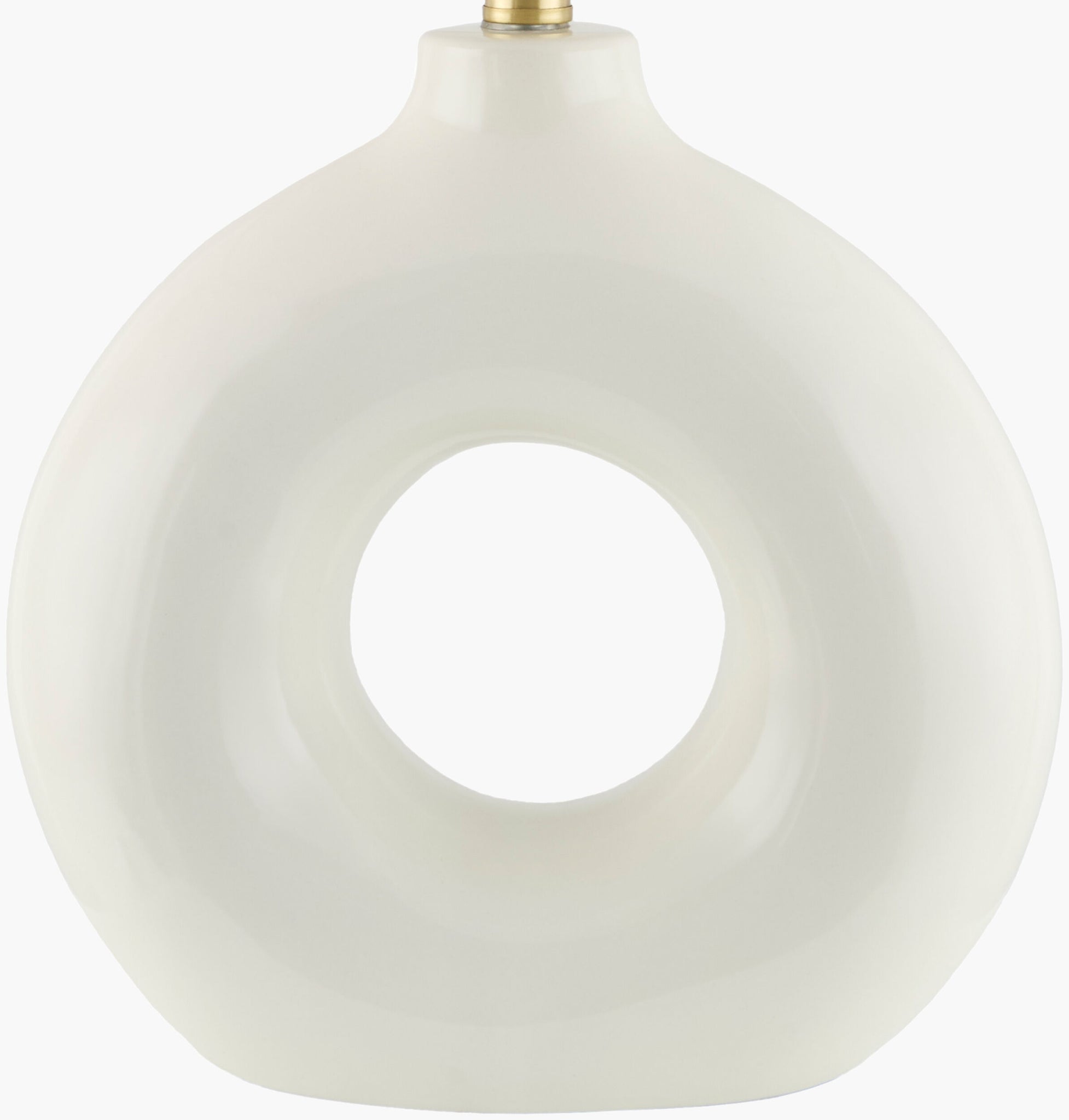 White Solara Table Lamp | Circle with Accordion Shade
