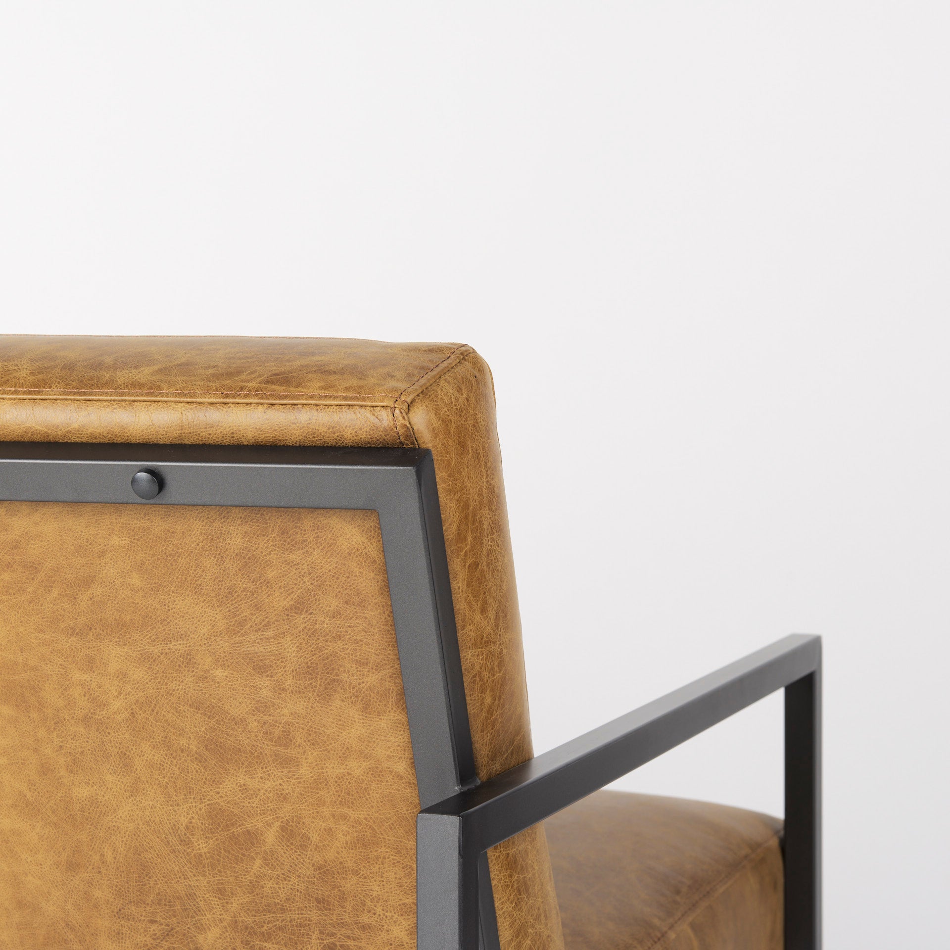 Armelle Accent Chair - Brown Leather
