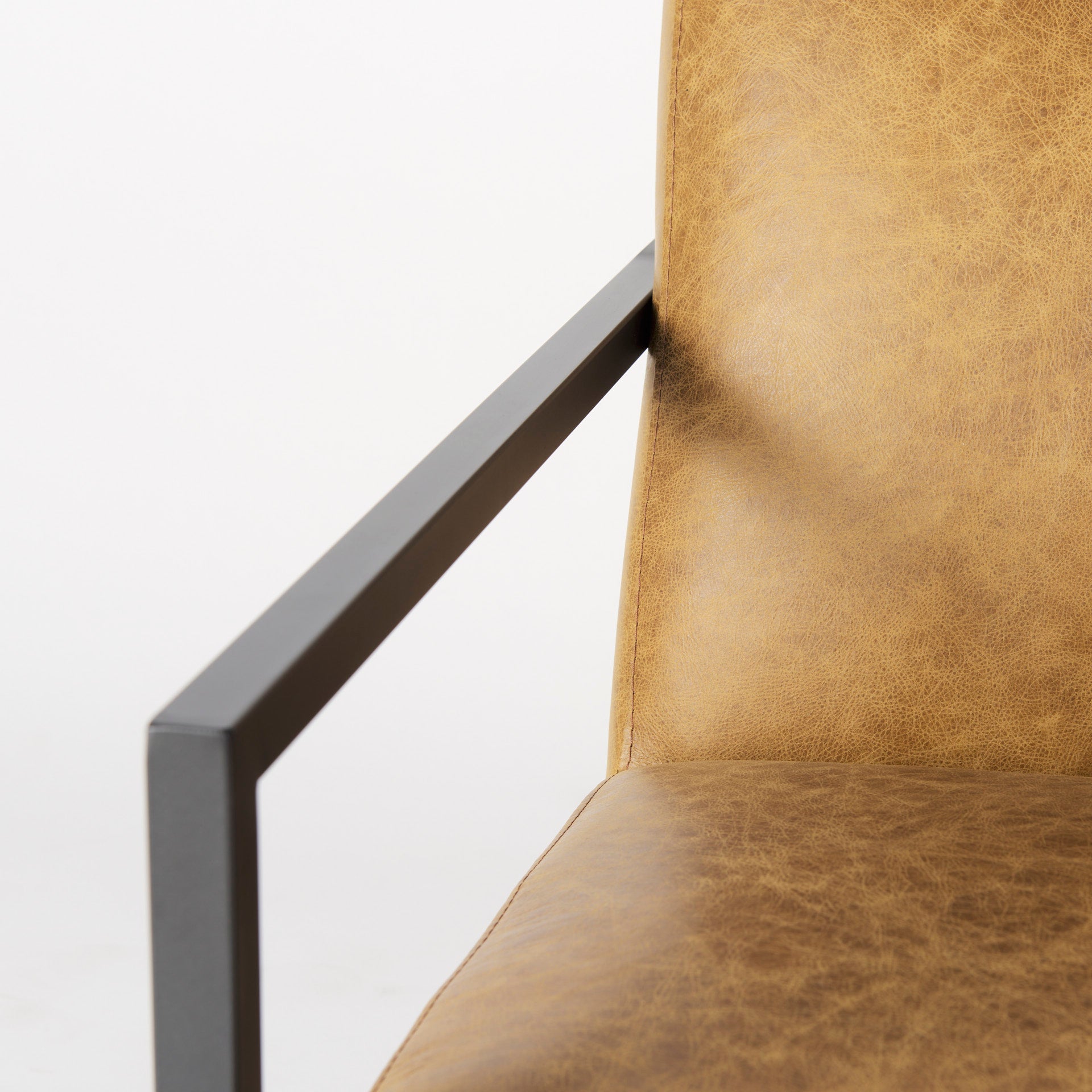 Armelle Accent Chair - Brown Leather