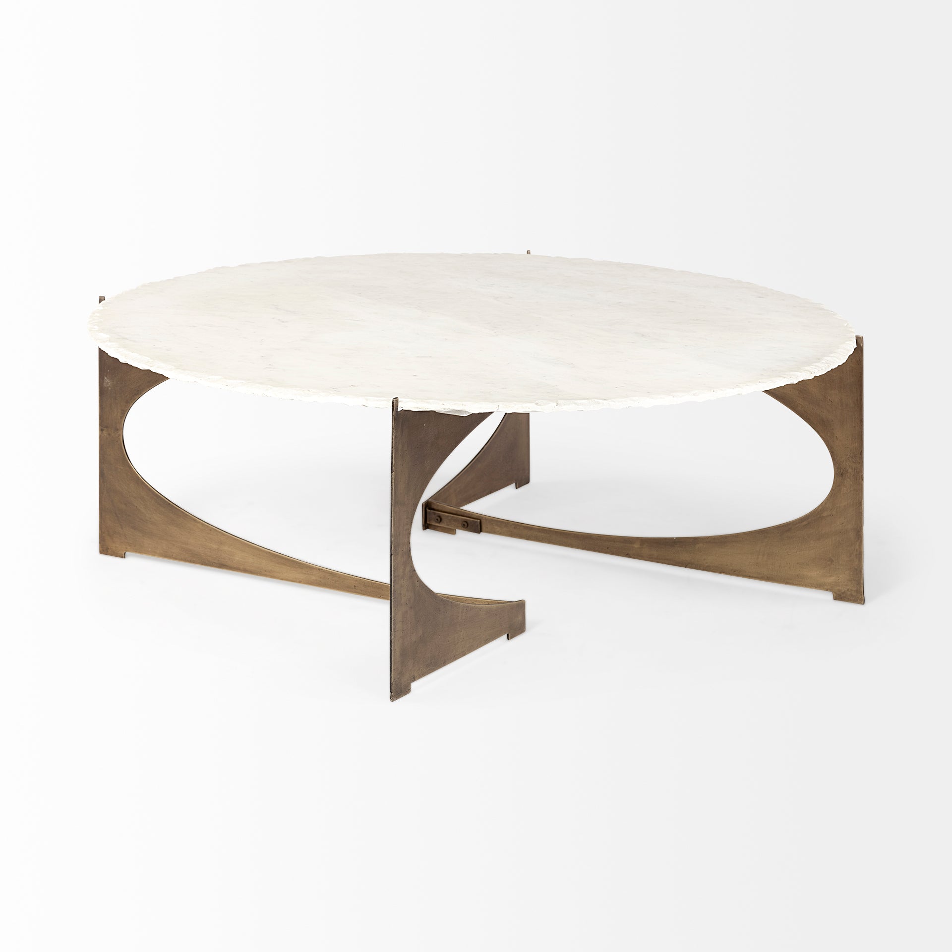 Reinhold Round Coffee Table - White