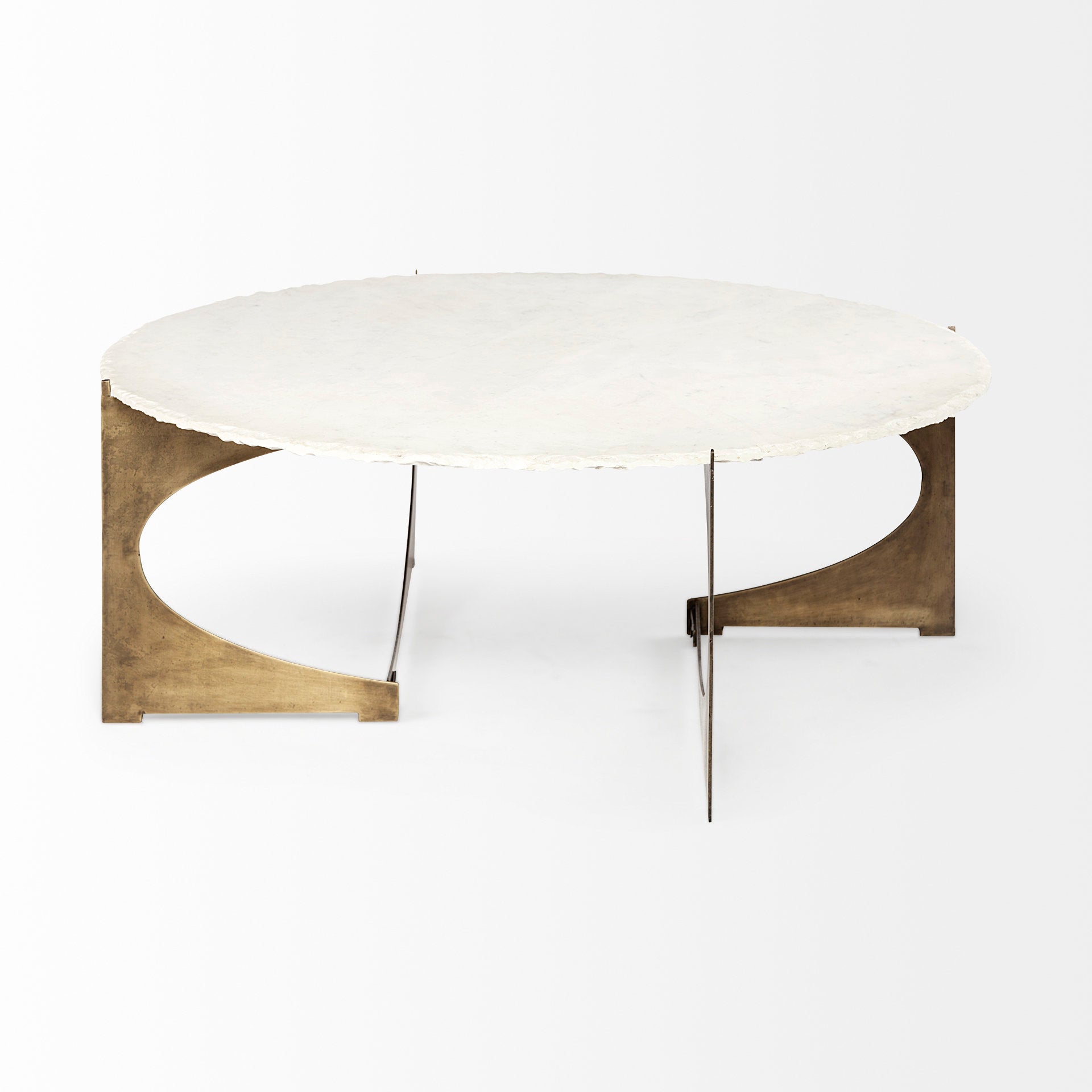Reinhold Round Coffee Table - White