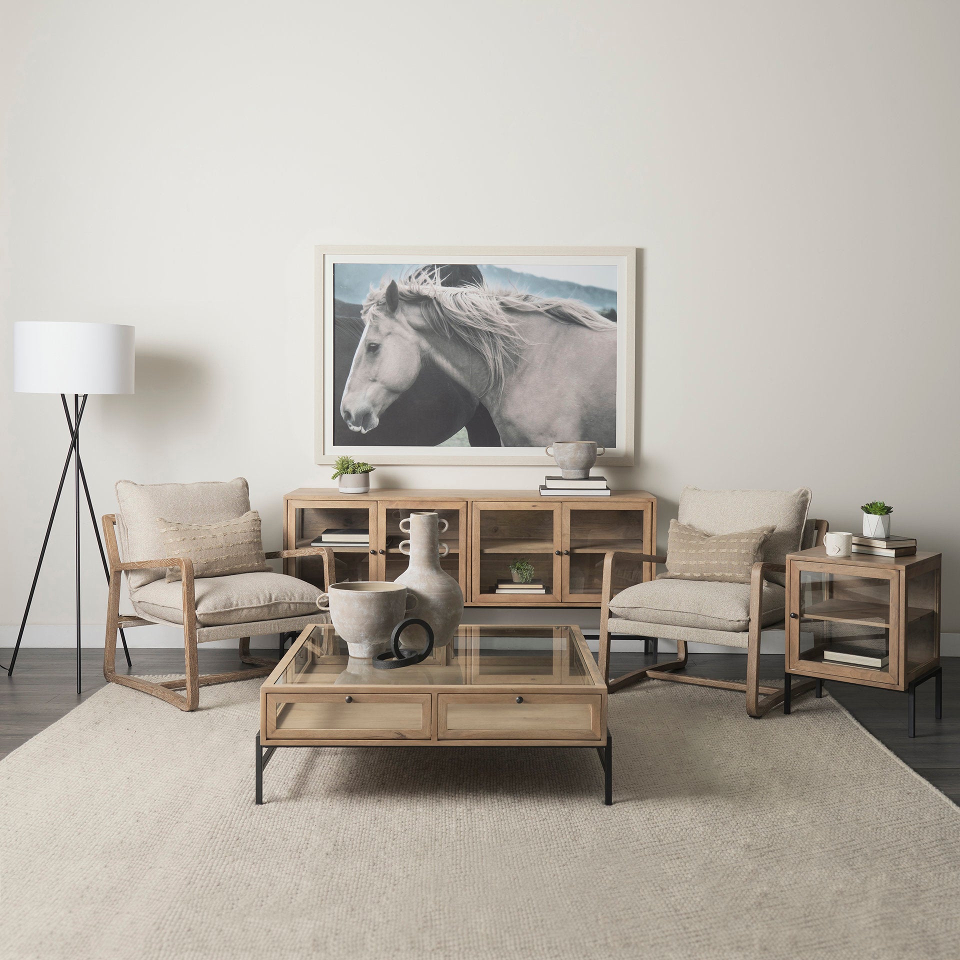 Arelius Sideboard - Light Wood