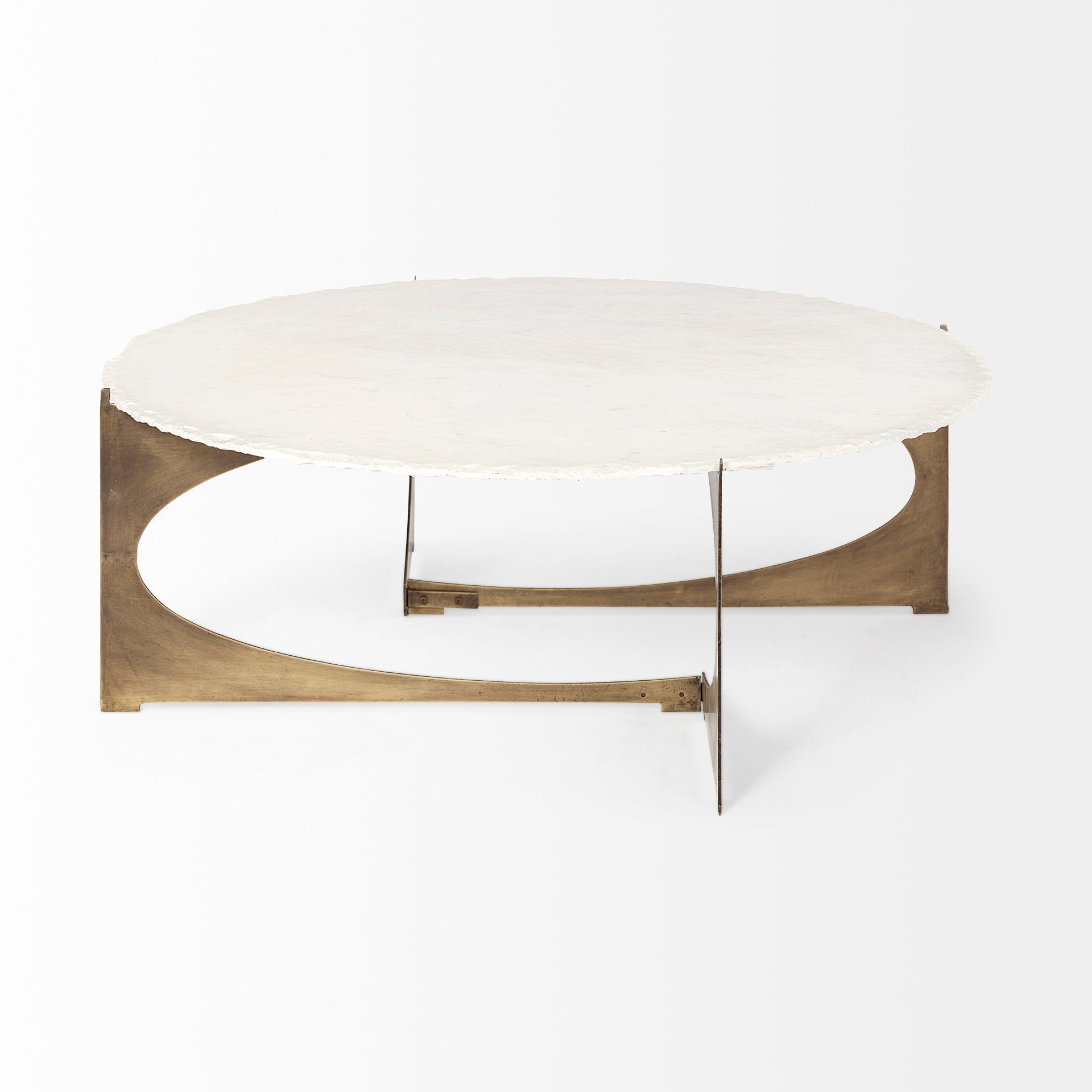 Reinhold Round Coffee Table - White