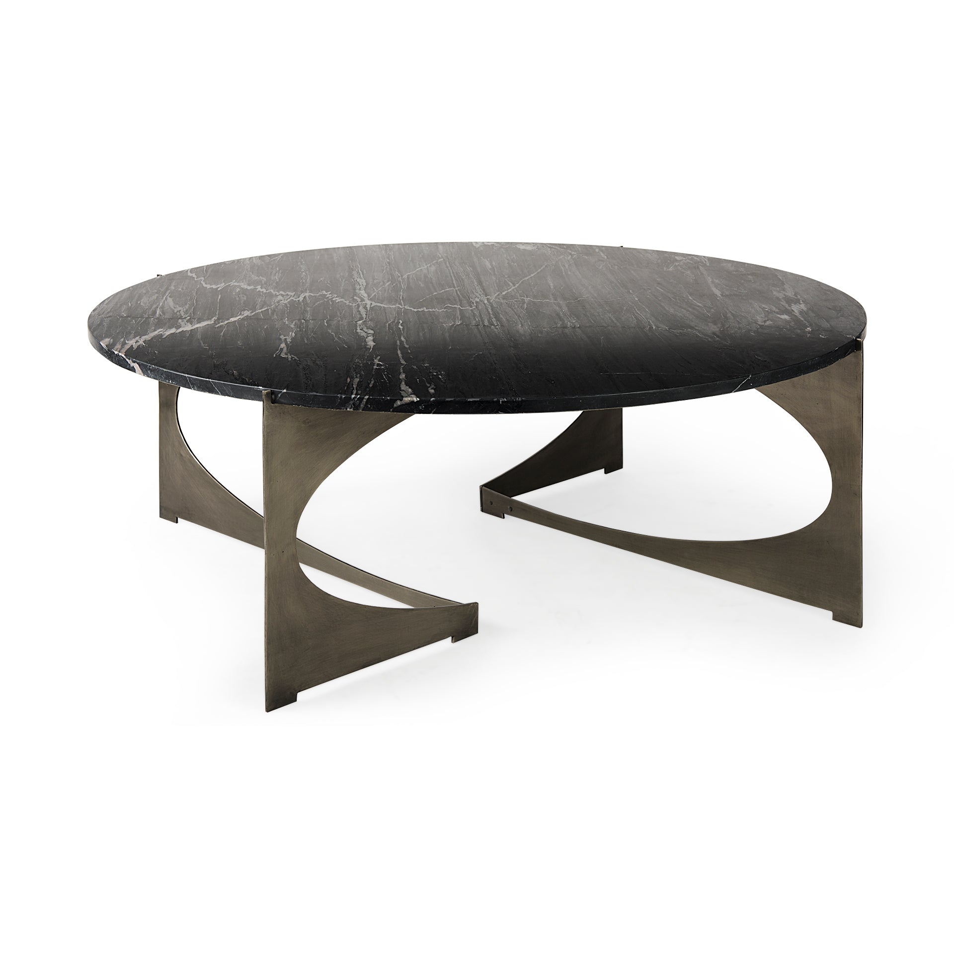 Reinhold Round Coffee Table - Black