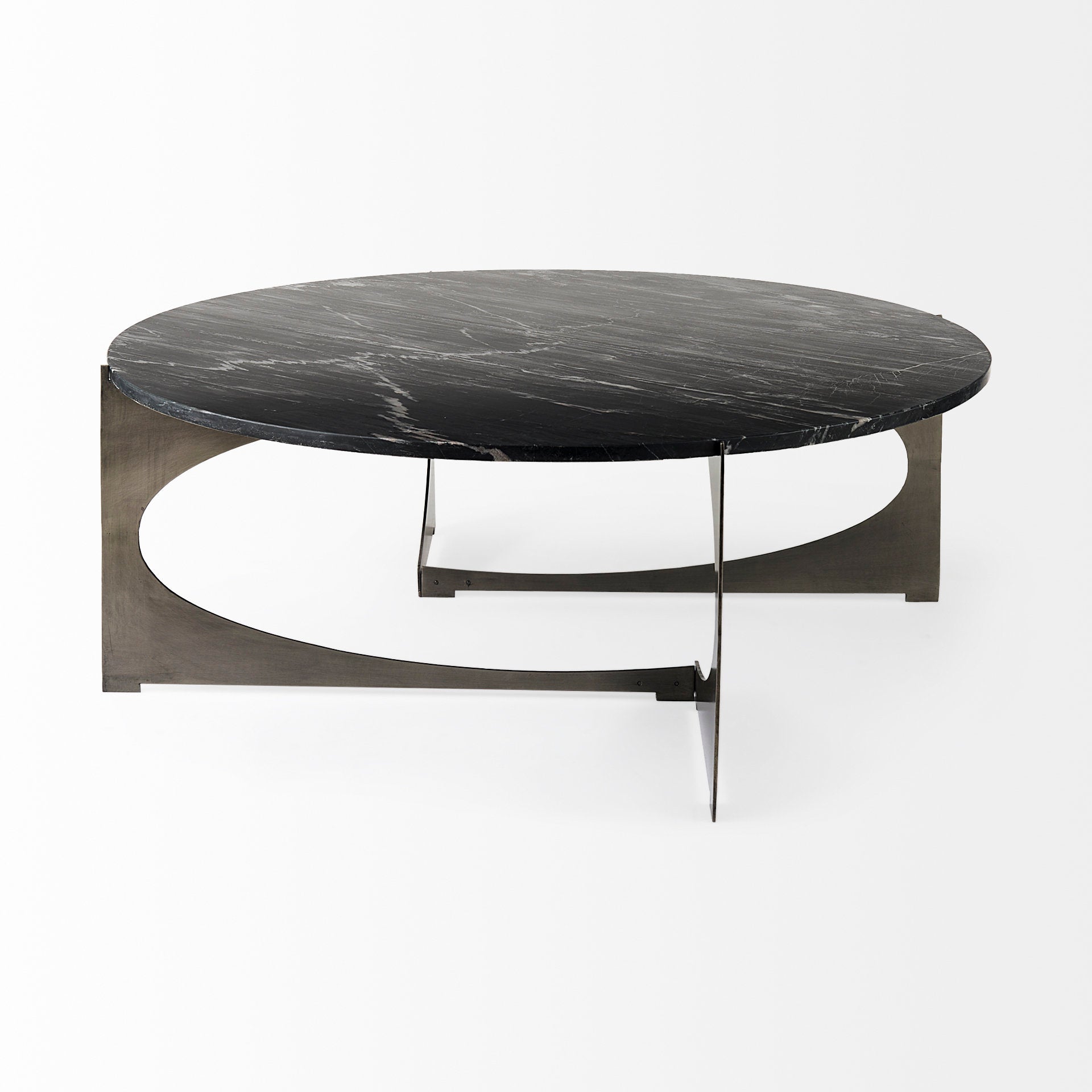 Reinhold Round Coffee Table - Black