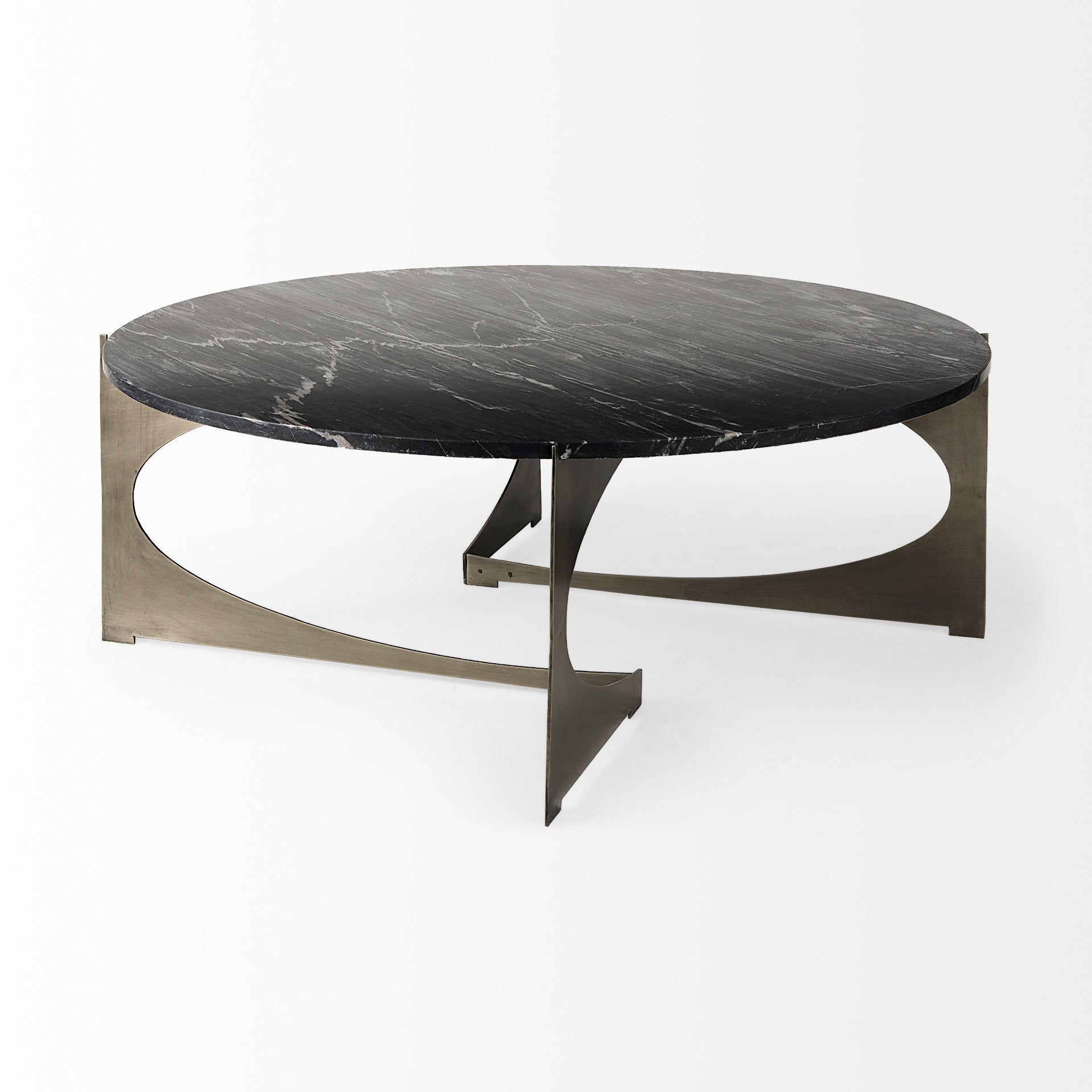 Reinhold Round Coffee Table - Black