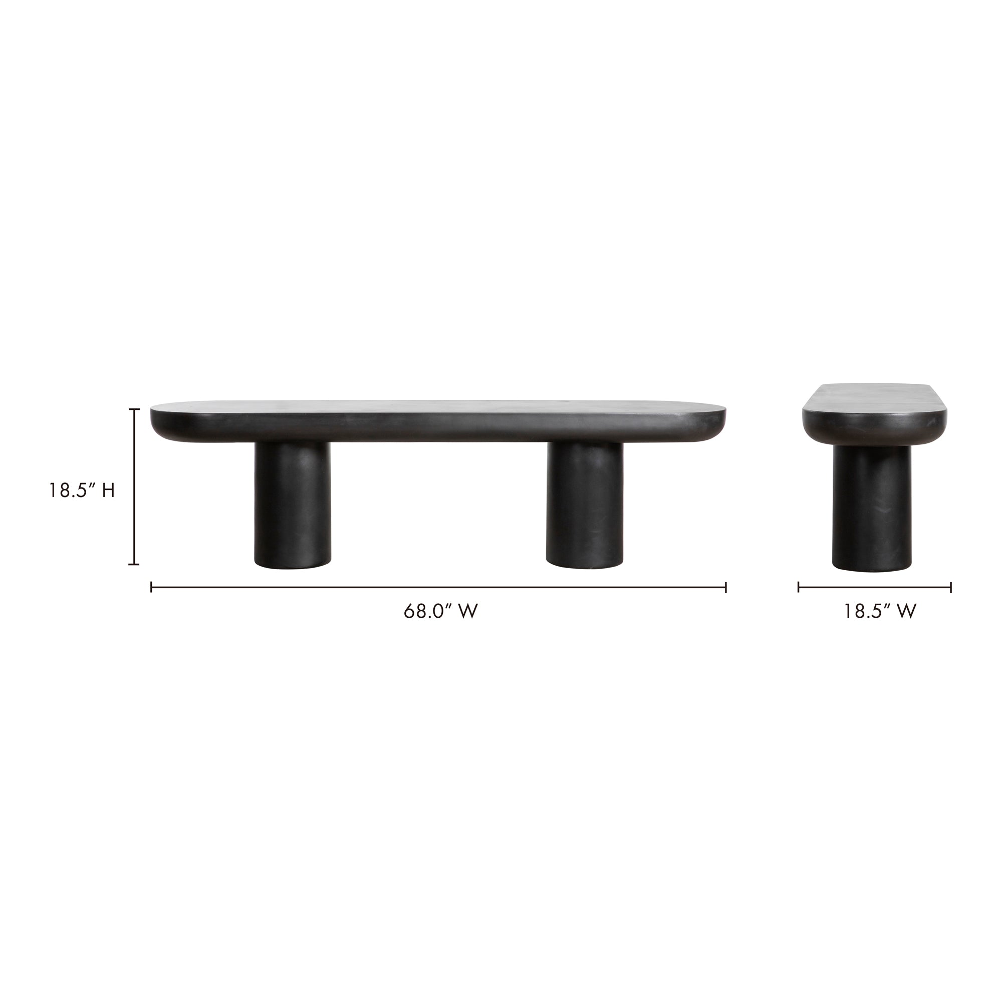 Rocca Black Bench