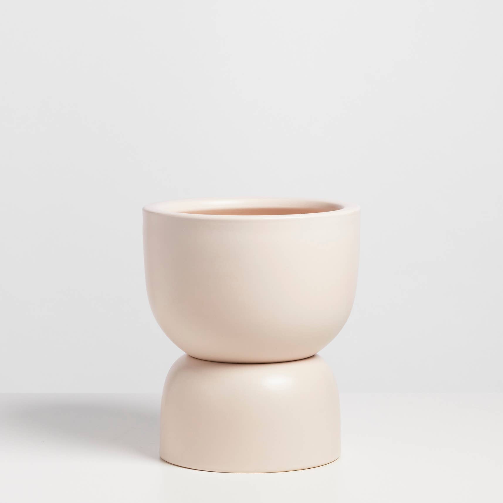 Ceramic Hourglass Planter - 12"
