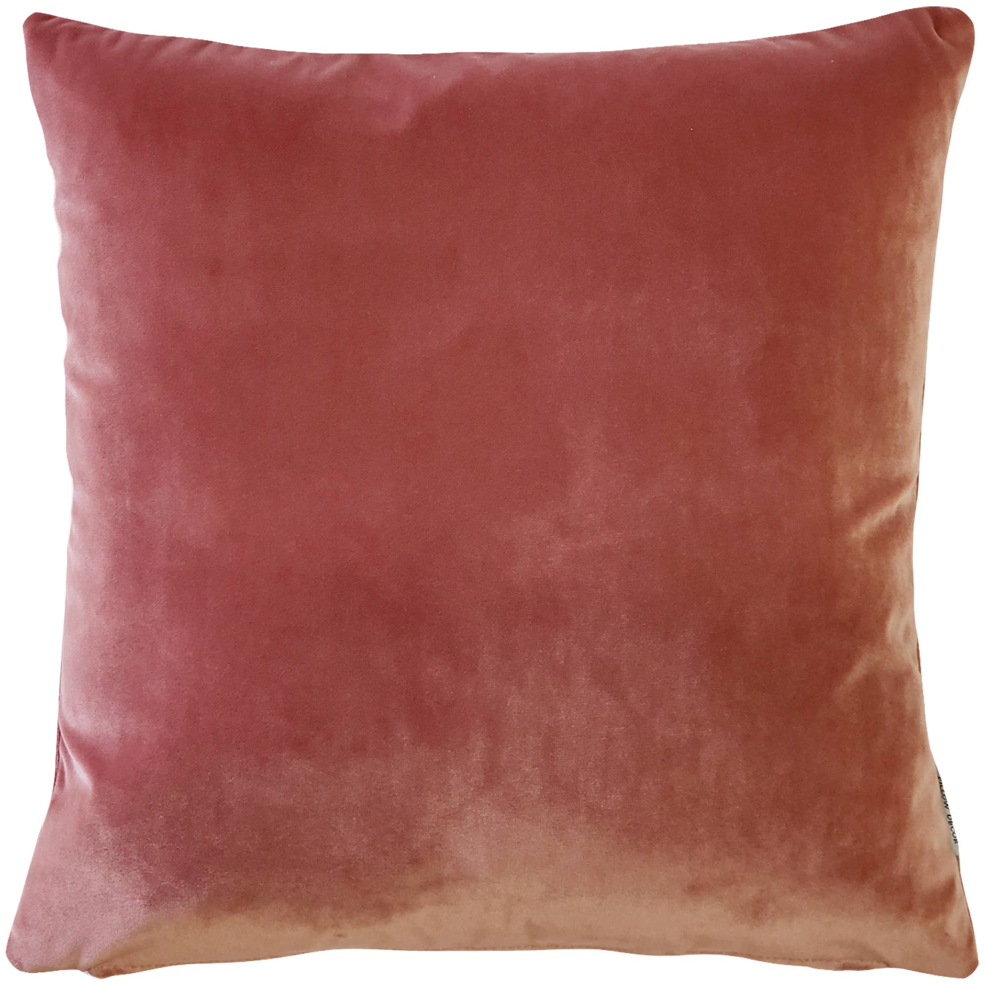 Castello Rose Blush Velvet Throw Pillow, 17"x17" Square