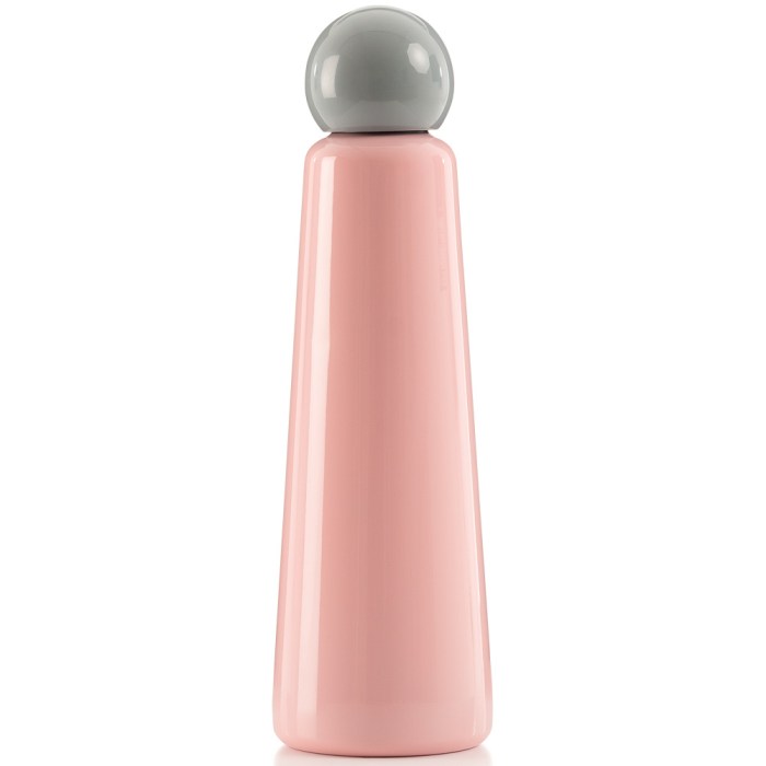 Skittle Water Bottle- Jumbo 750ml Pink and Light Grey