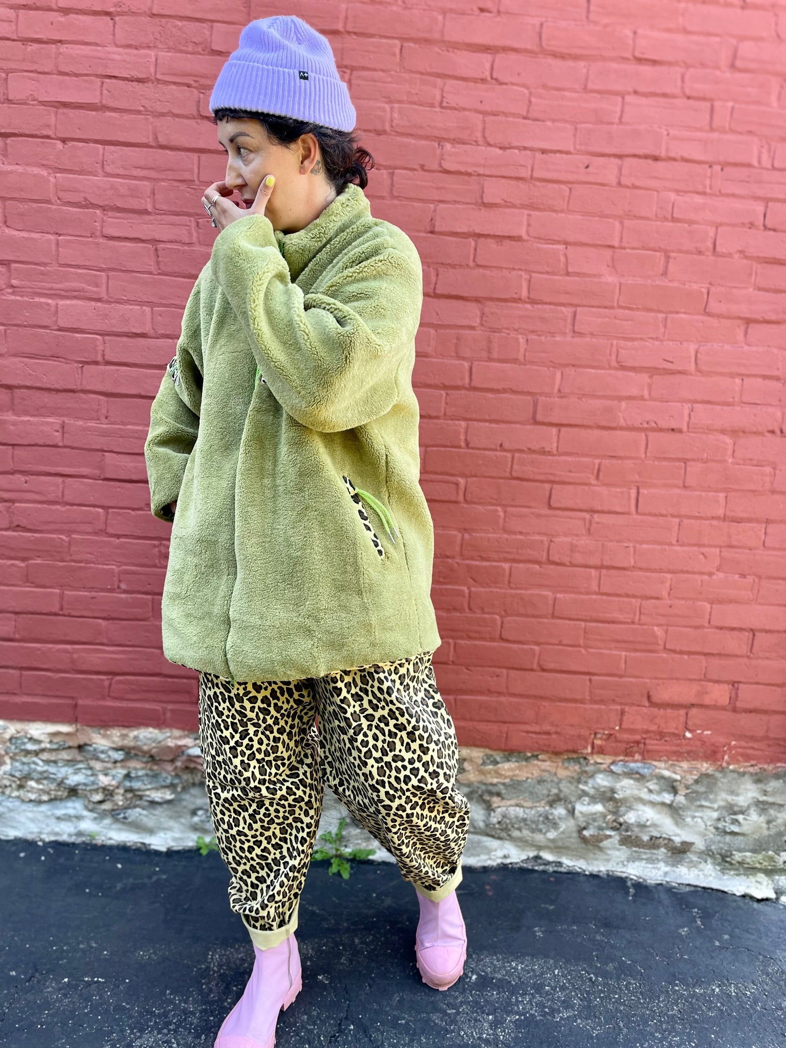 Leopard Carrot Pant - Yellow