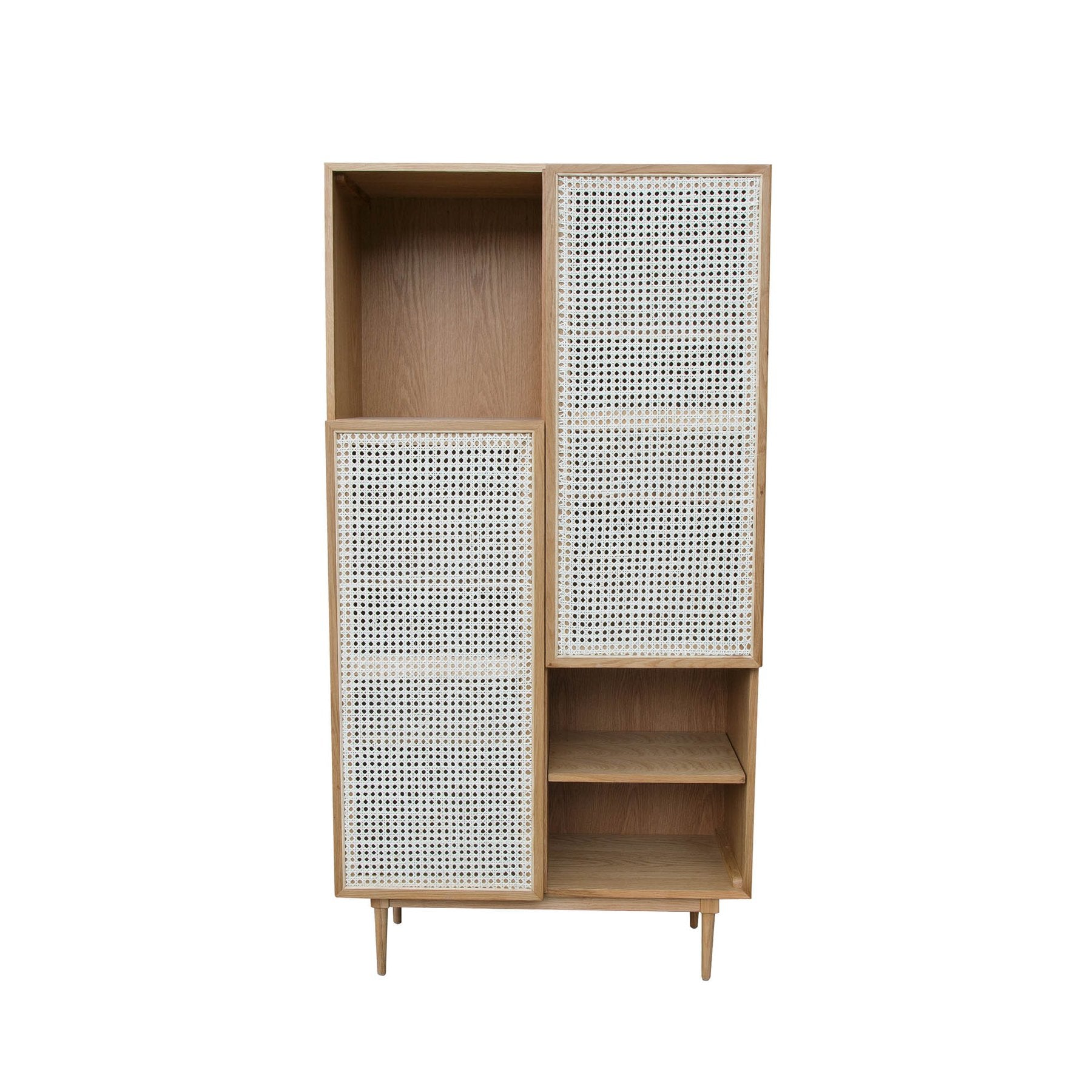Cane Bookcase- Natural