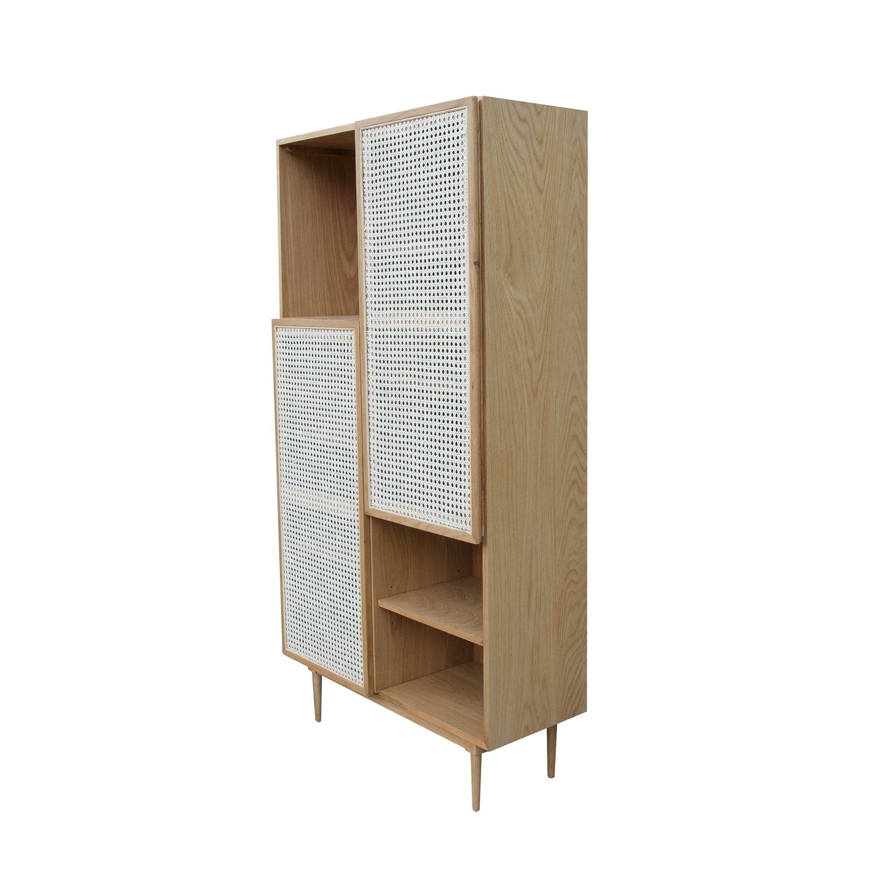 Cane Bookcase- Natural