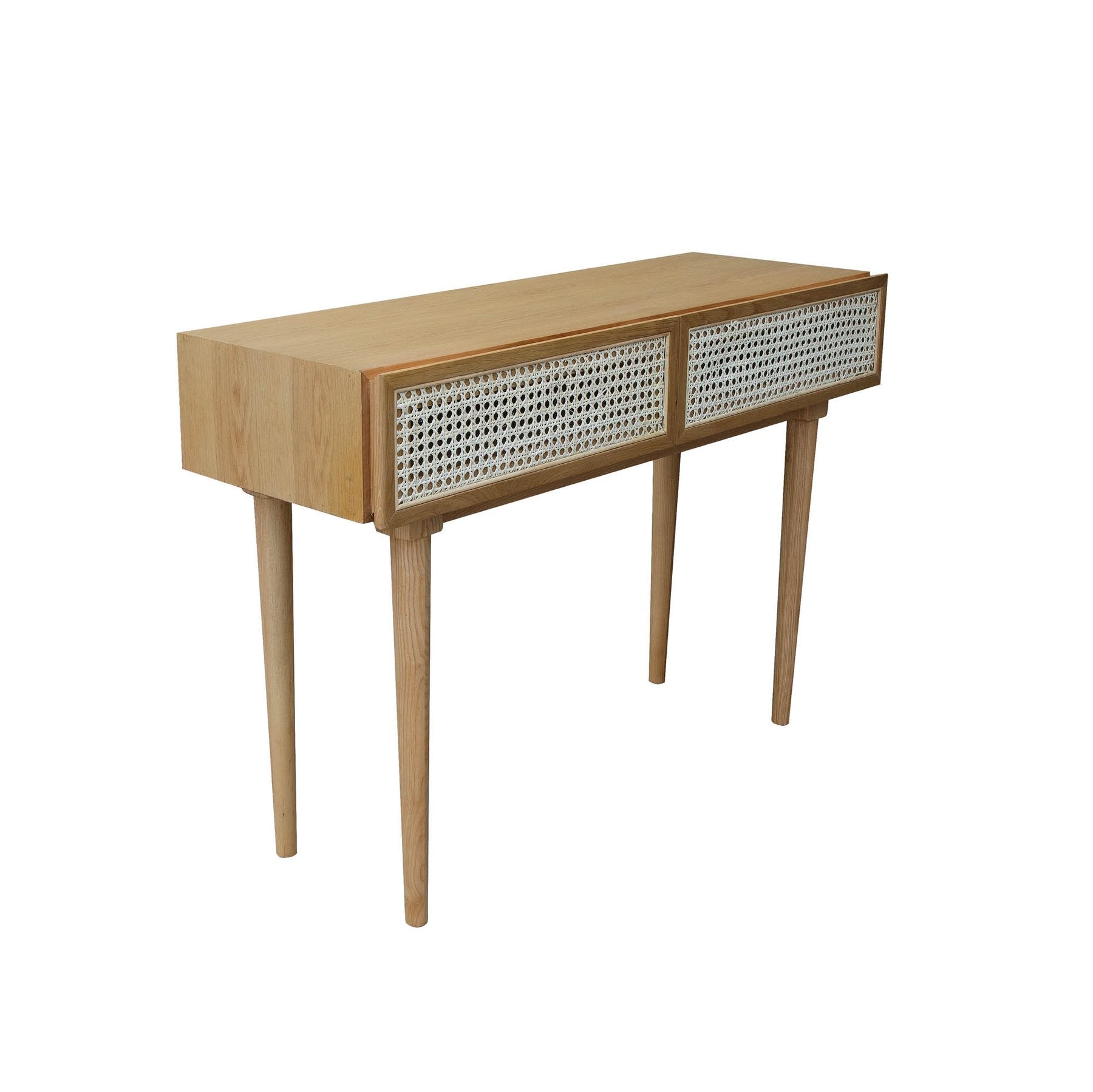 Natural Cane Console Table – Alt Haus Interior Design